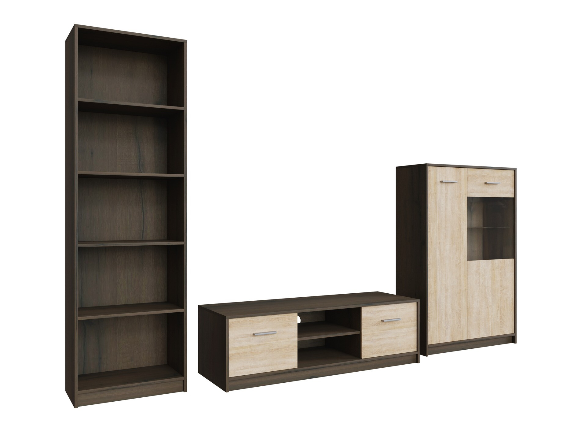 Conjunto de salón Novsore 164 (Roble oscuro + Roble Sonoma)