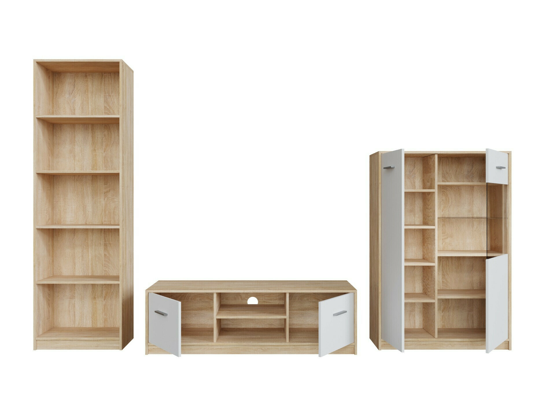 Conjunto de salón Novsore 164 (Roble Sonoma + Blanco)