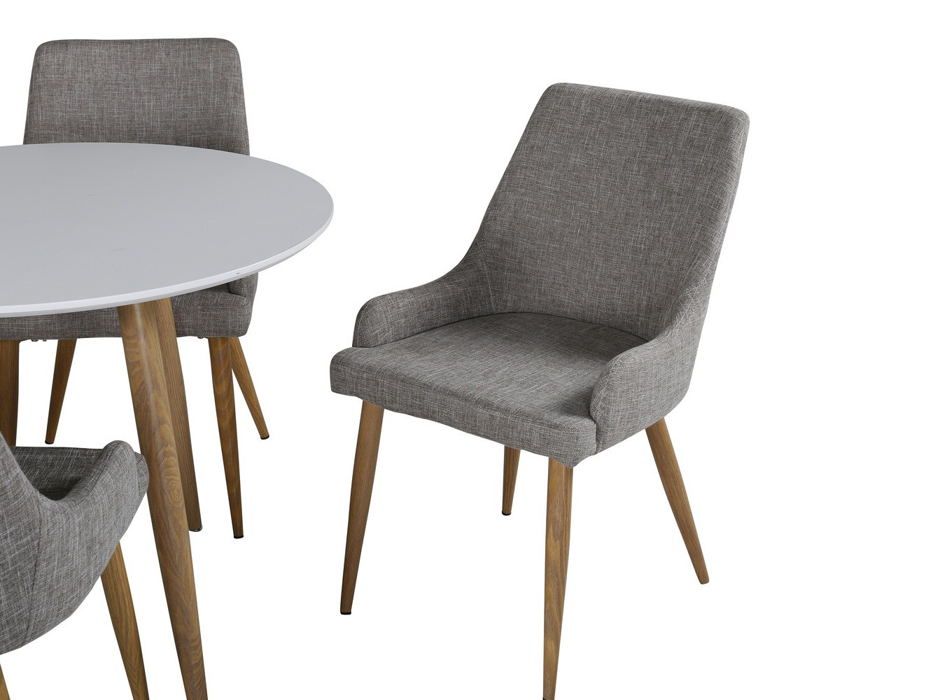 Conjunto de mesas y sillas para comedor Dallas 2447 (Gris + Roble)