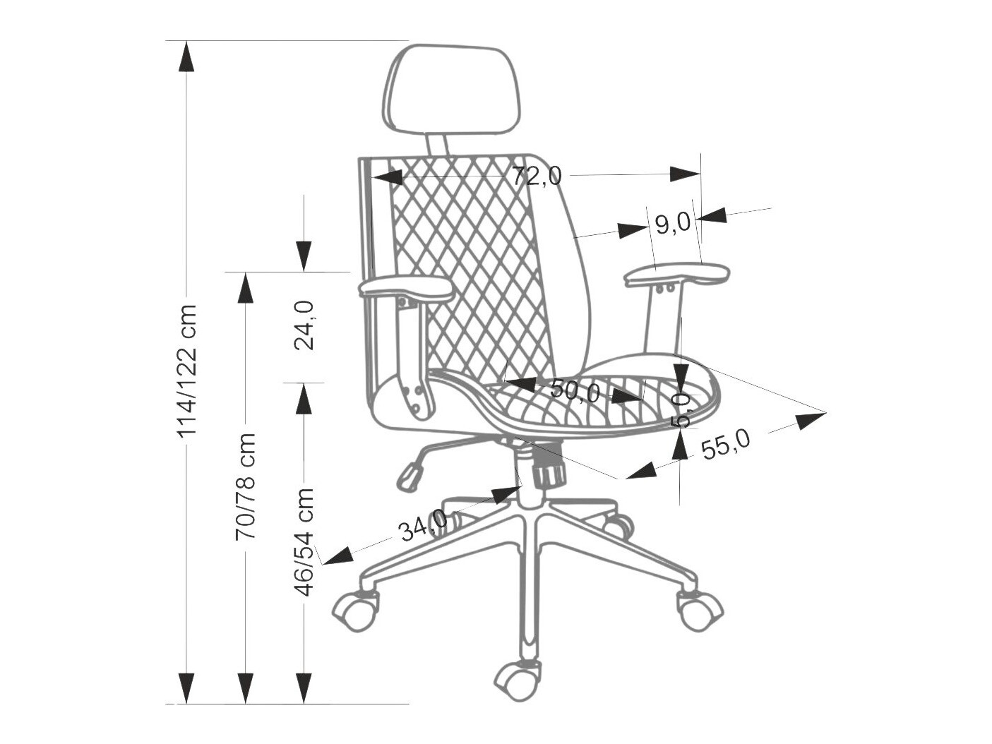 Silla de oficina Houston 1925 (Negro)