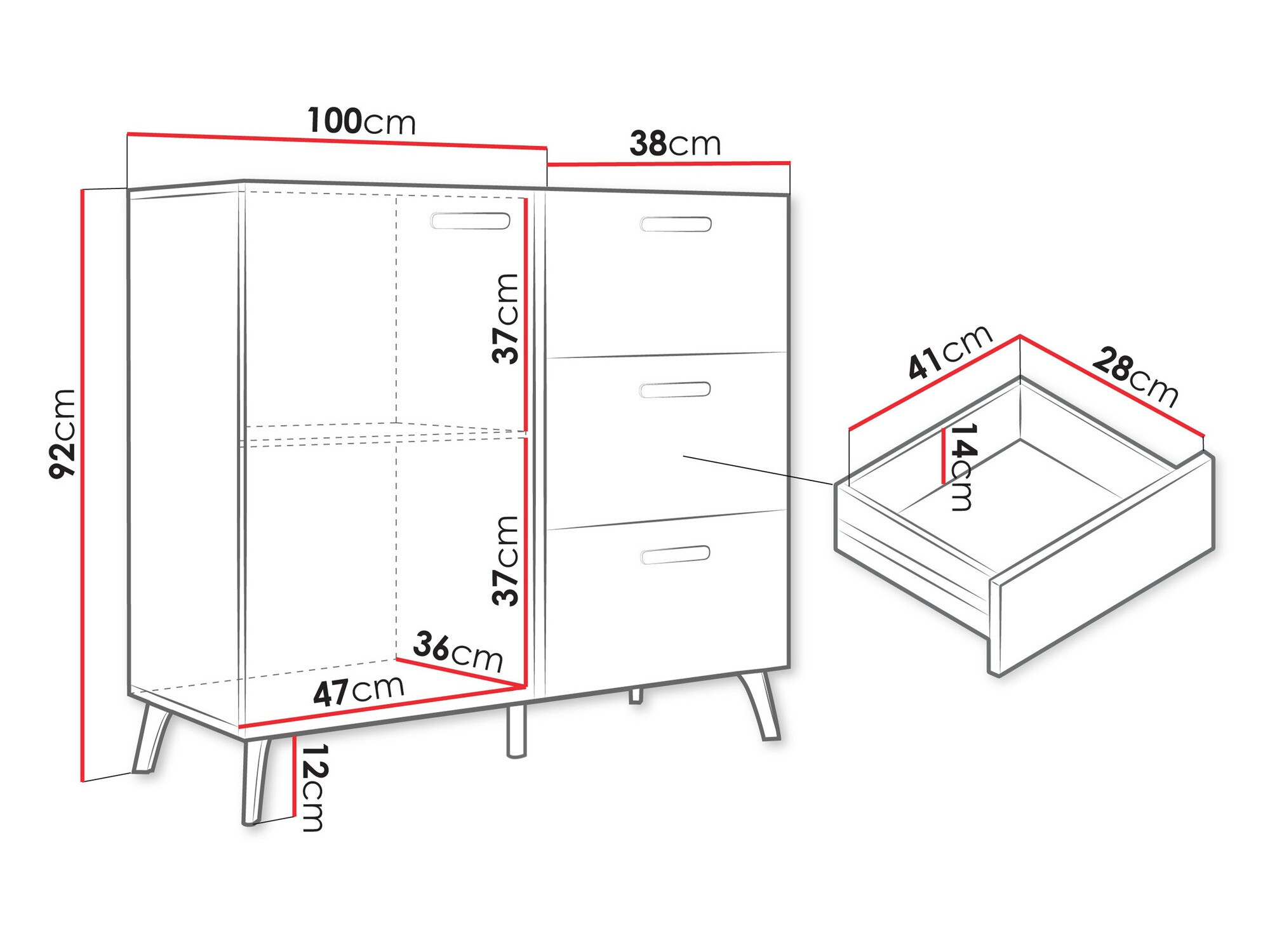 Cómoda Comfivo Teslomo 108 (Cachemira + Cachemira brillante)
