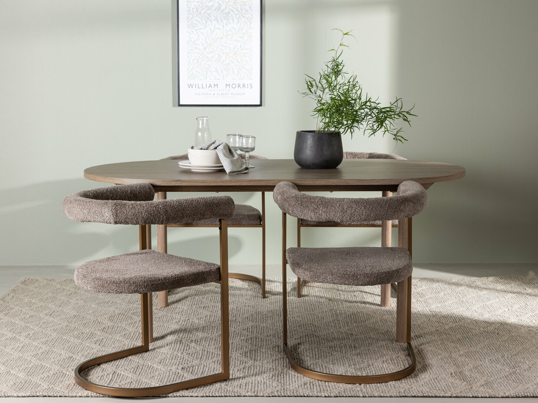 Conjunto de mesas y sillas para comedor Dallas 4615