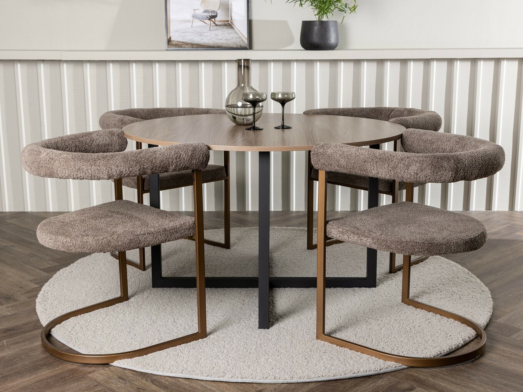 Conjunto de mesas y sillas para comedor Dallas 4685