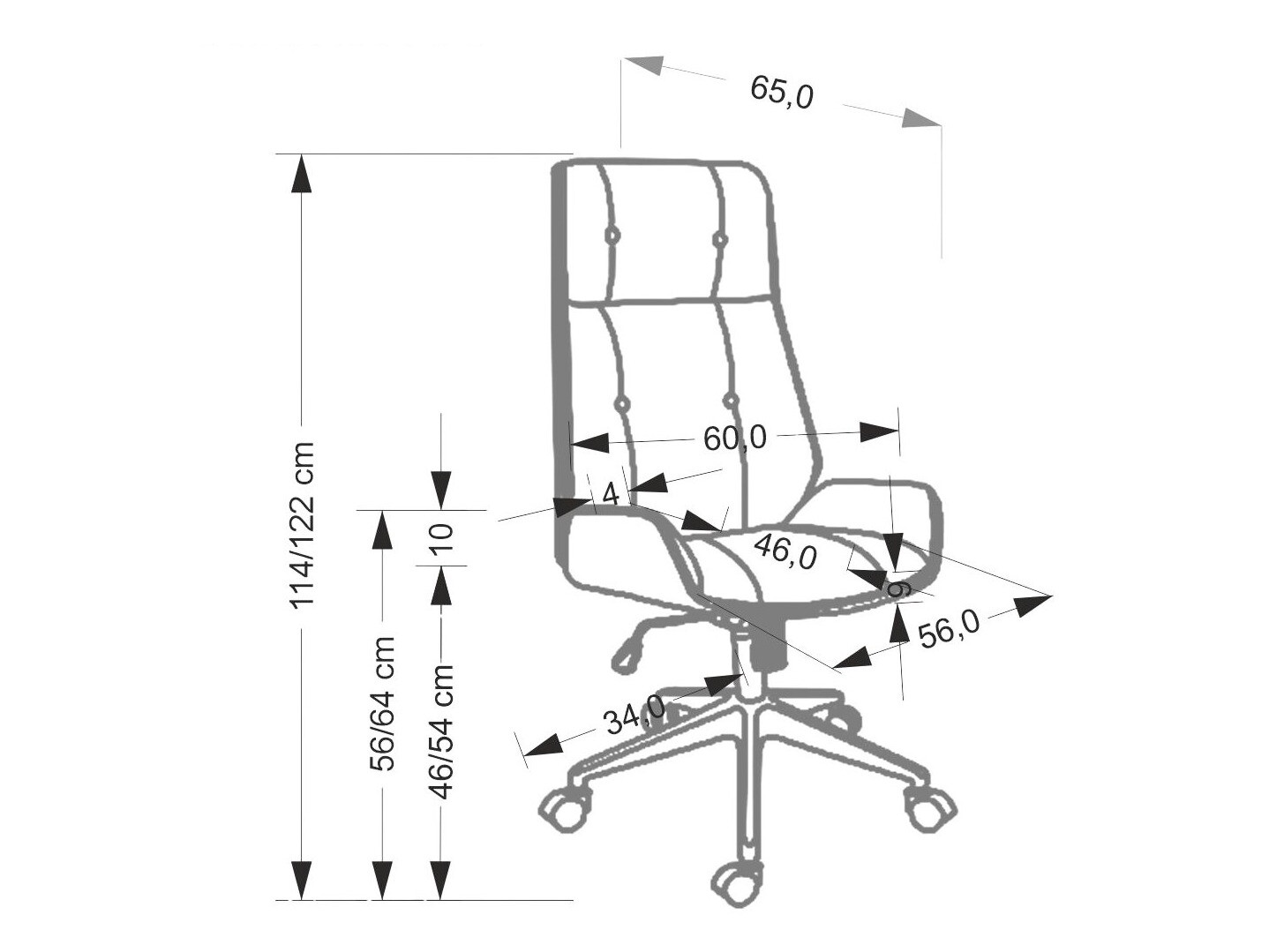 Silla de oficina Houston 1926 (Beige)