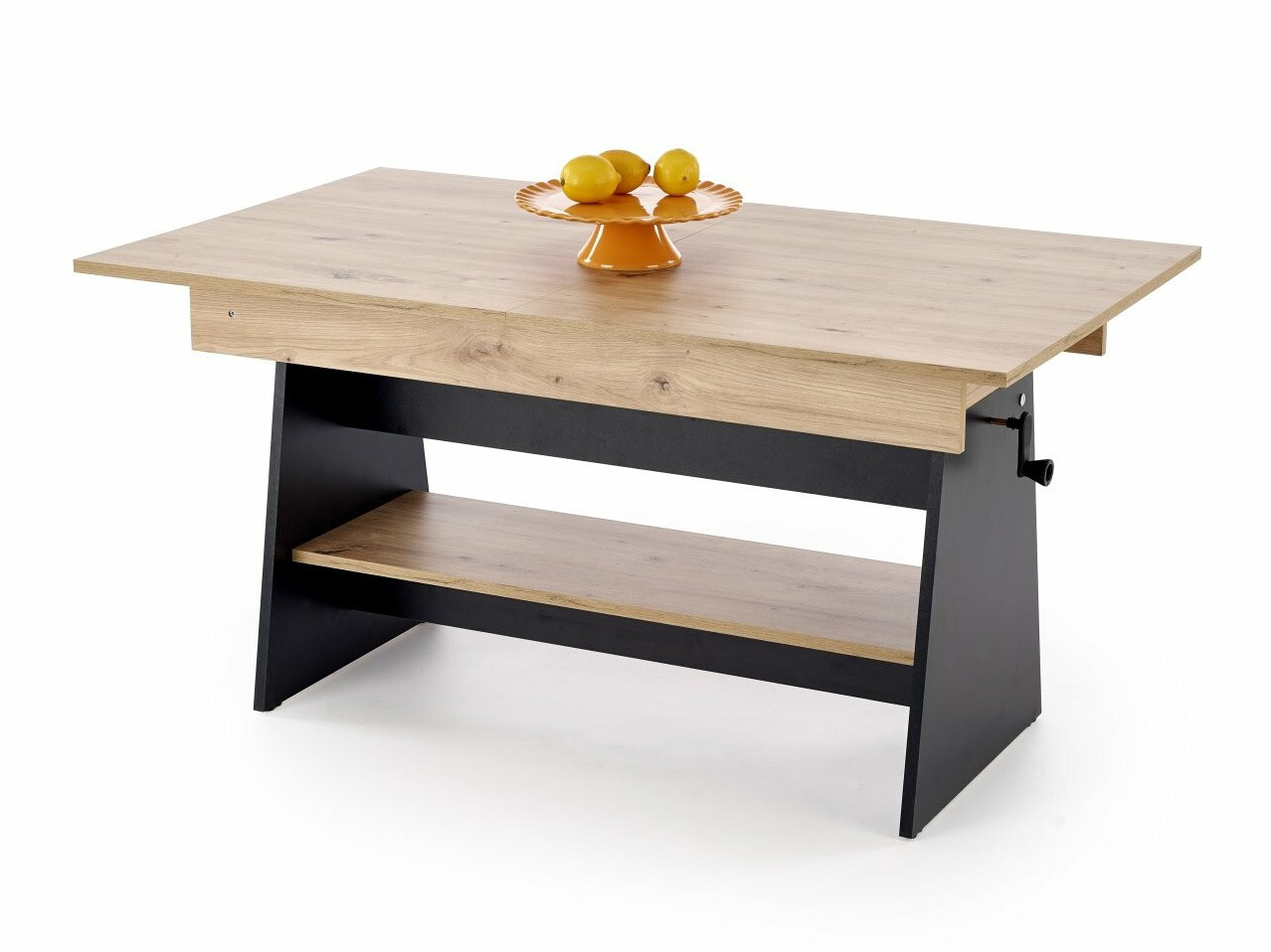 Transforming mesa de centro Houston 1927 (Negro + Roble Artisan)