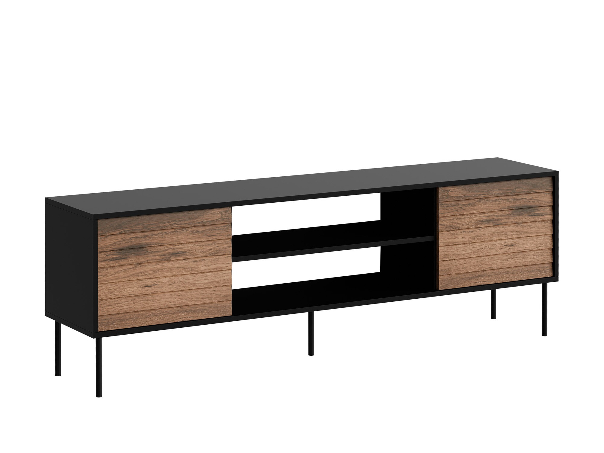 Mueble TV Flosoru 104 (Nogal + Negro)