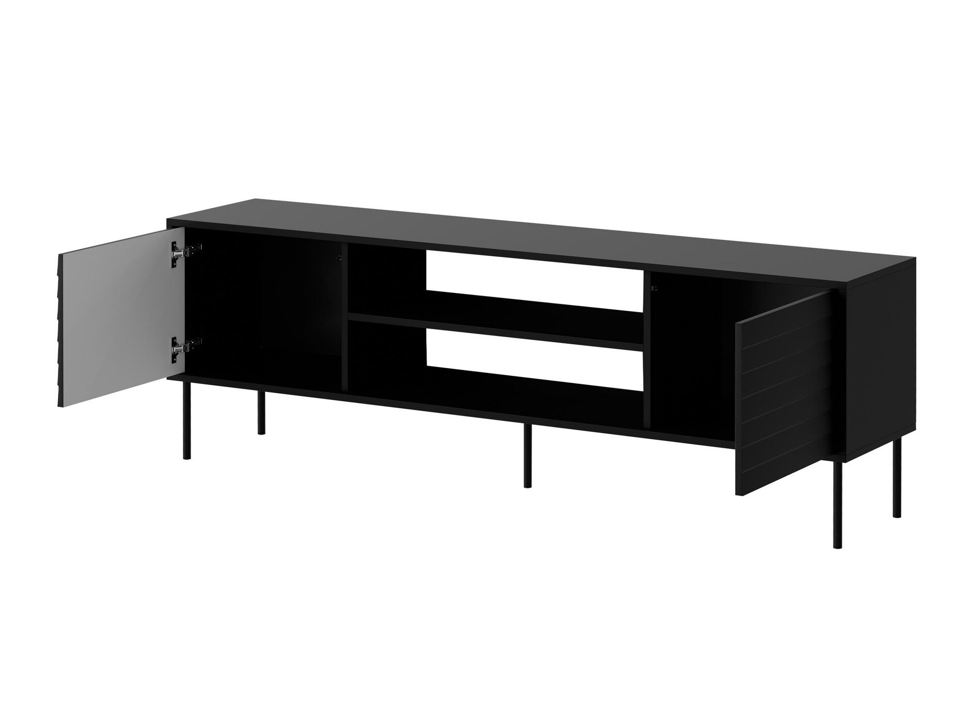 Mueble TV Flosoru 104 (Nogal + Negro)
