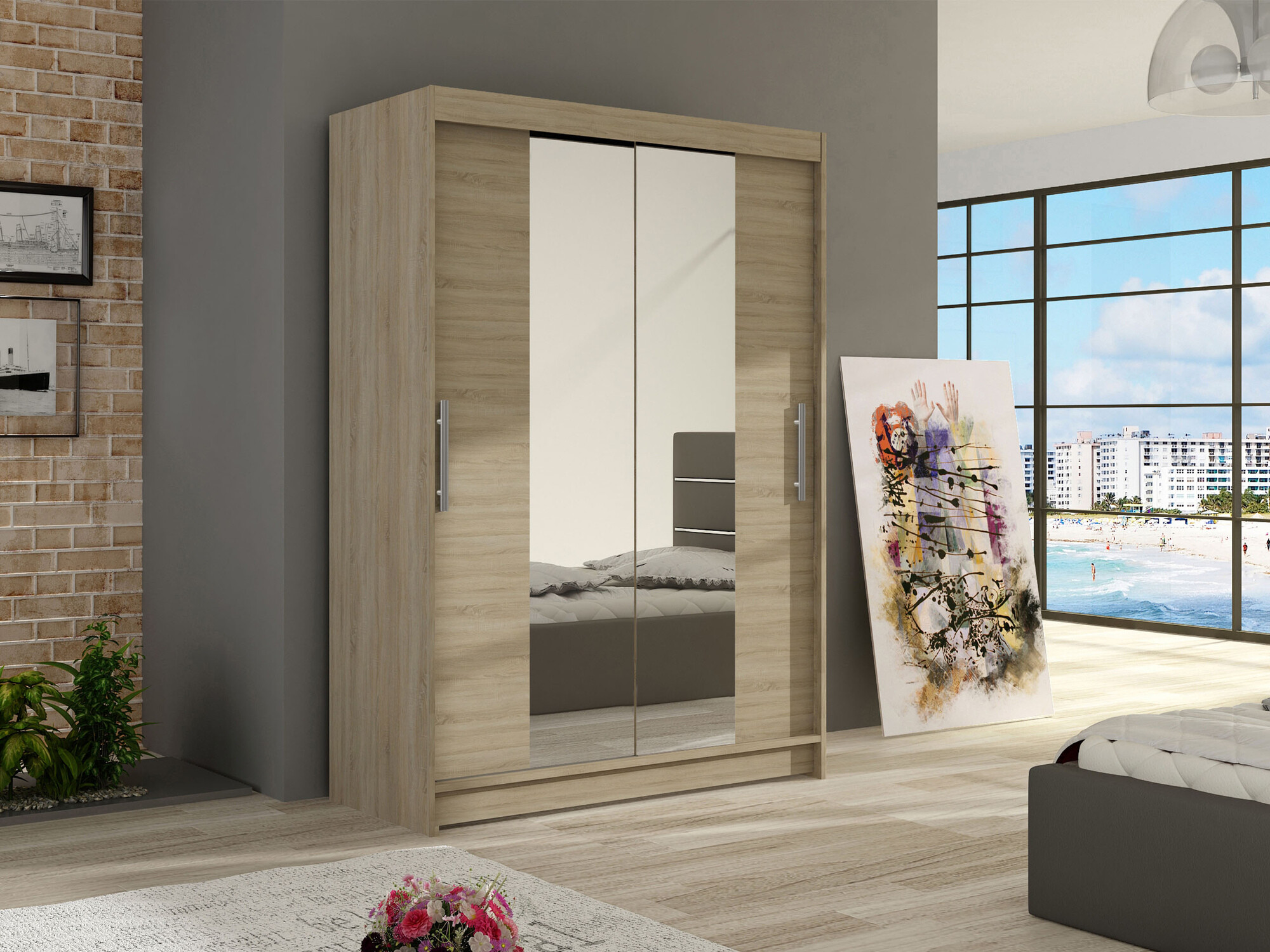 Armario Closico 133 (Roble Sonoma)