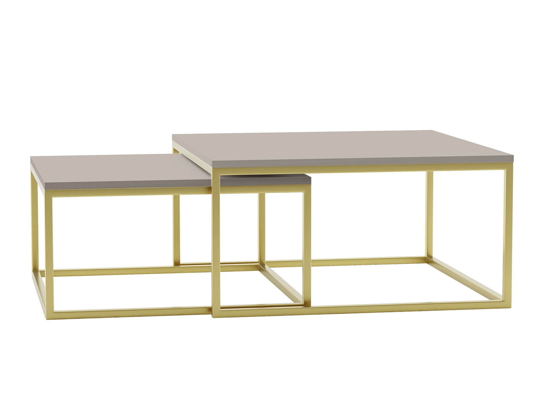 Conjunto mesa de centro Oswego 102 (Cachemira + Dorado)