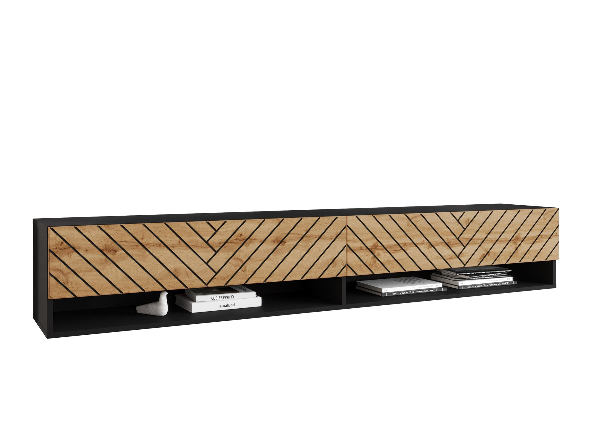 Mueble TV Sarasota 119 (Grafito + Roble wotan)