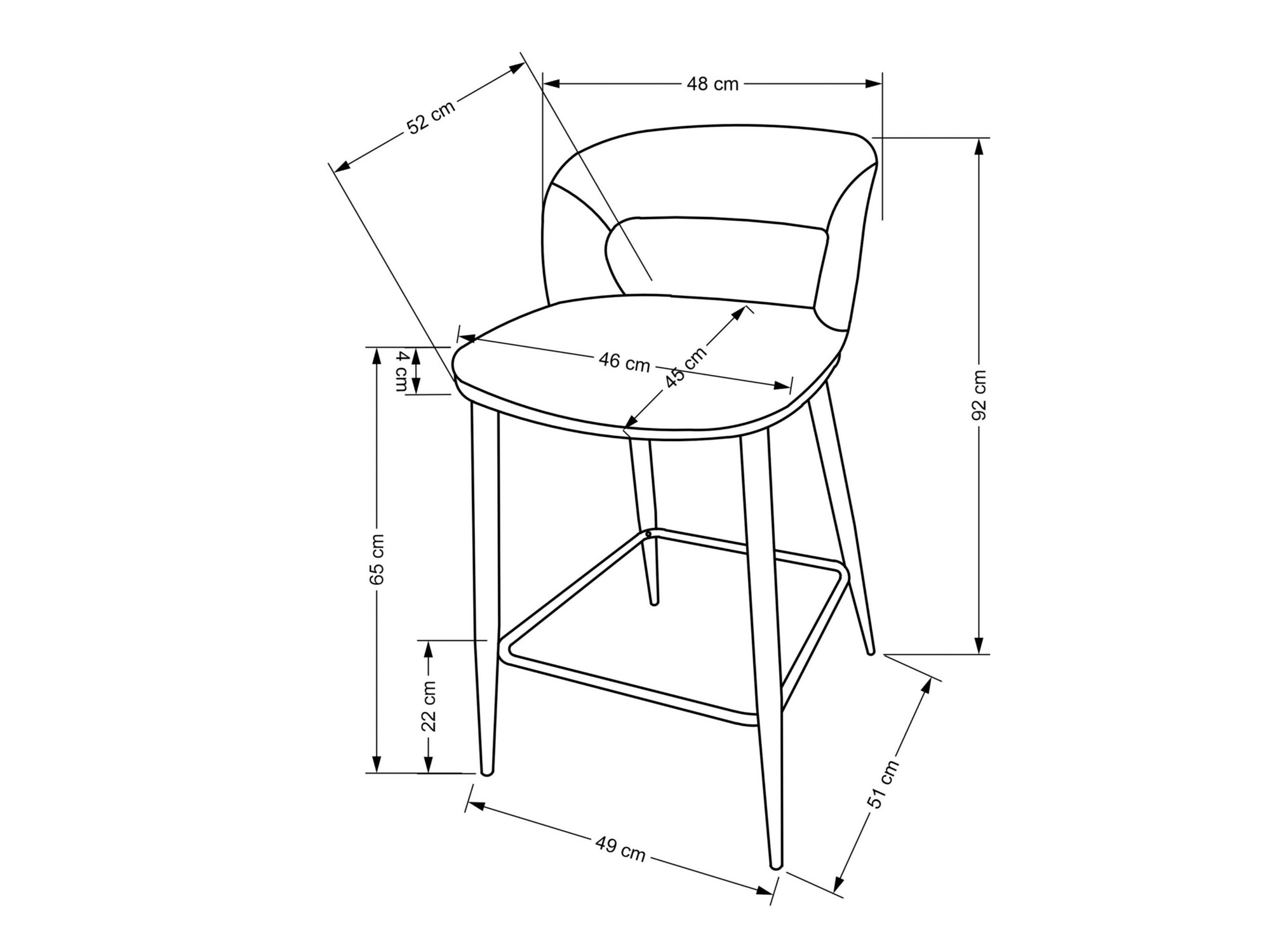 Silla de barra Houston 1932 (Beige)