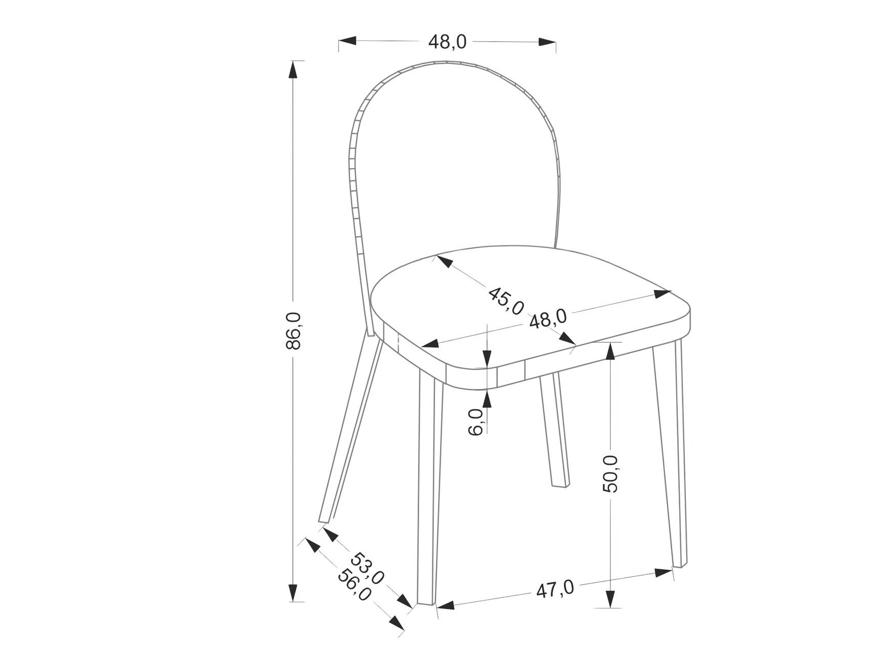 Silla Houston 1931 (Beige + Roble)