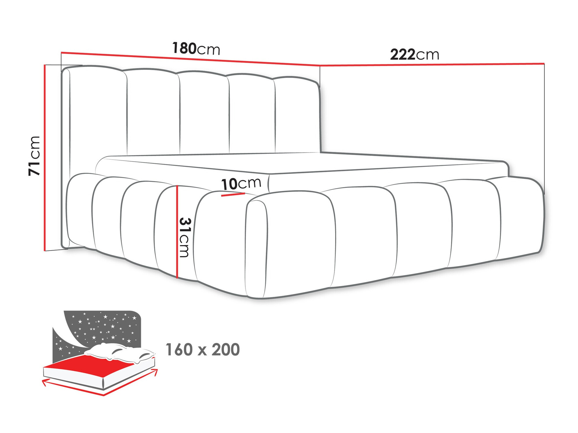 Cama TrendyNest Vulpora I (Abriamo 04)