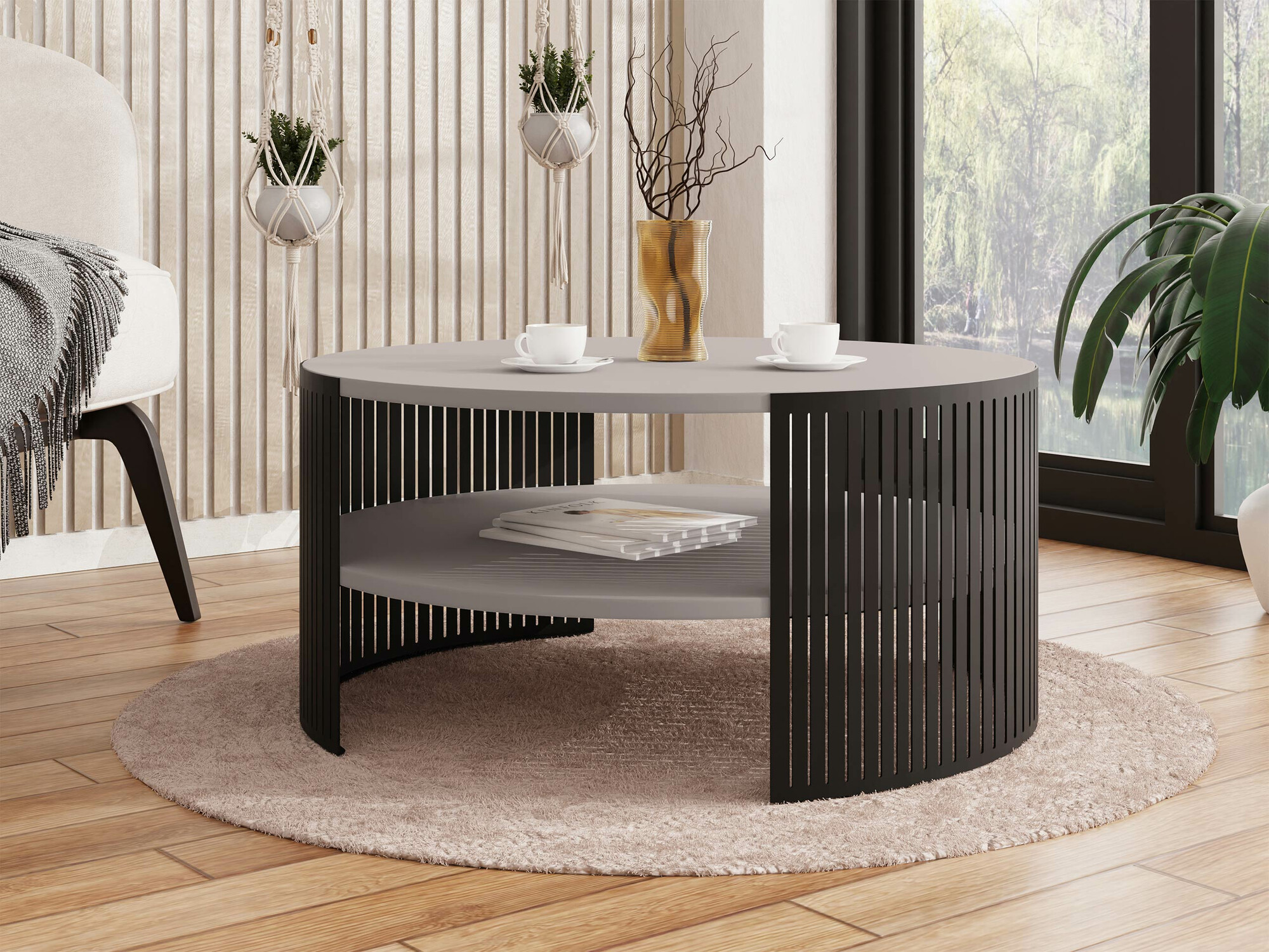 Mesa de centro Sordore 102 (Negro + Cachemira)