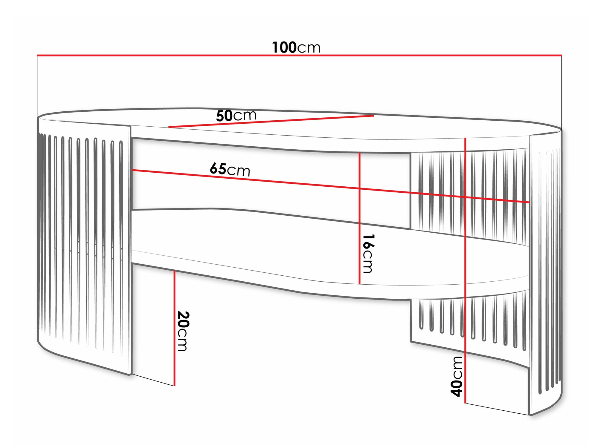 Mesa de centro Sordore 119 (Dorado + Cachemira)