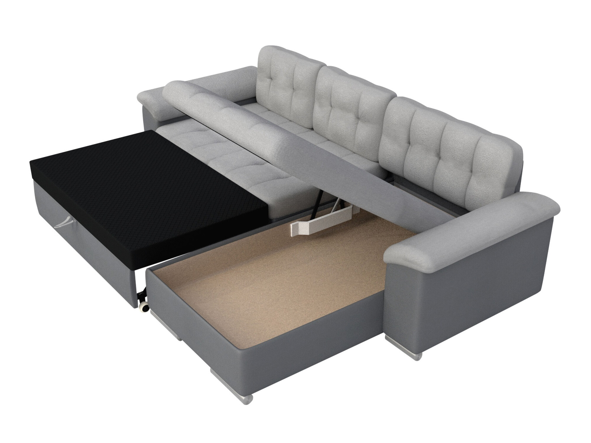 Sofá rinconero Comfivo 107 (Coral 65)