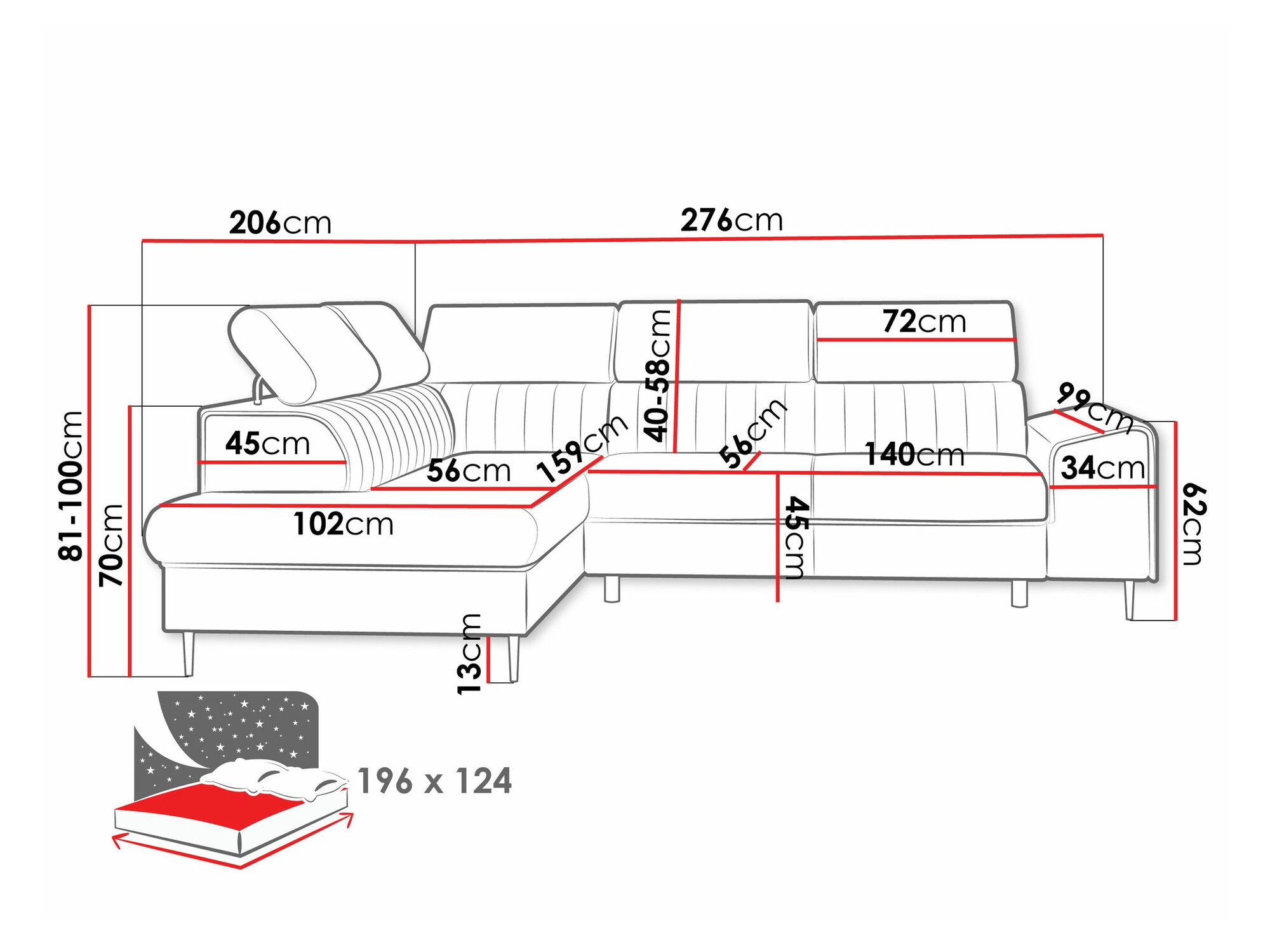 Sofá rinconero Comfivo Universum (Wave 15)