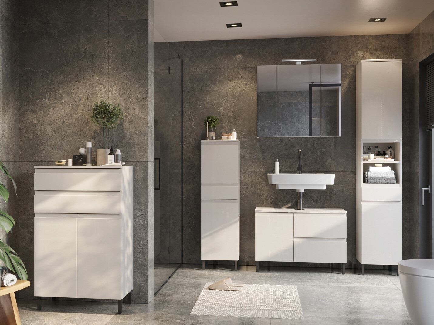 Conjunto de mueble de baño Talmira 114