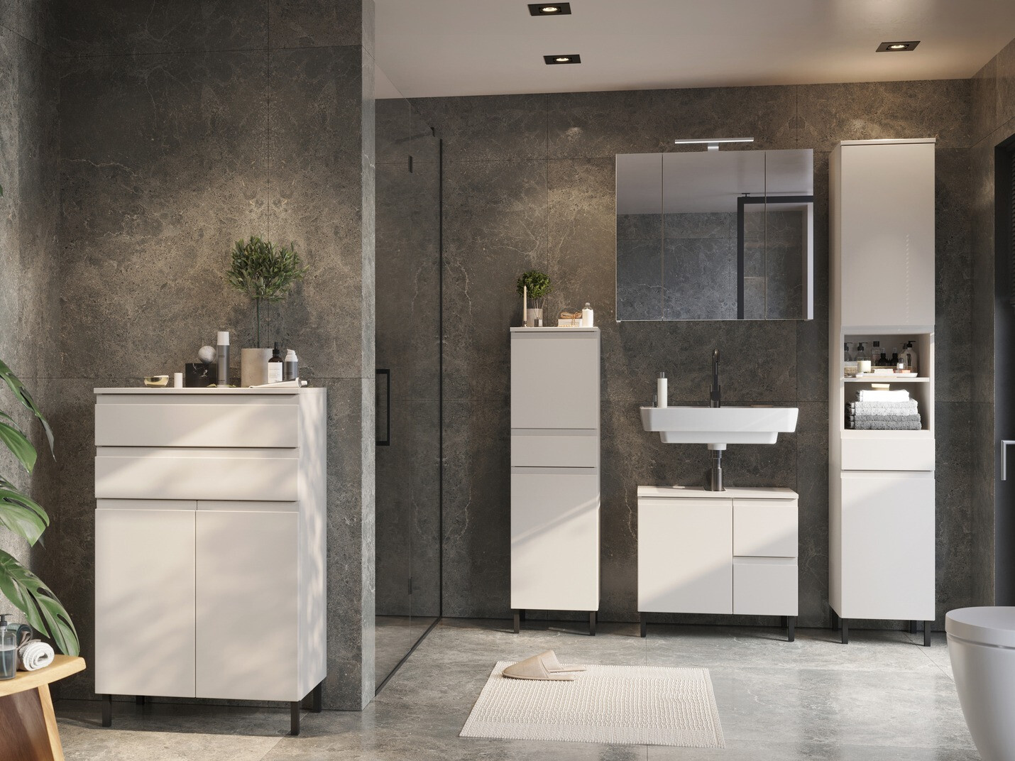 Conjunto de mueble de baño Talmira 115