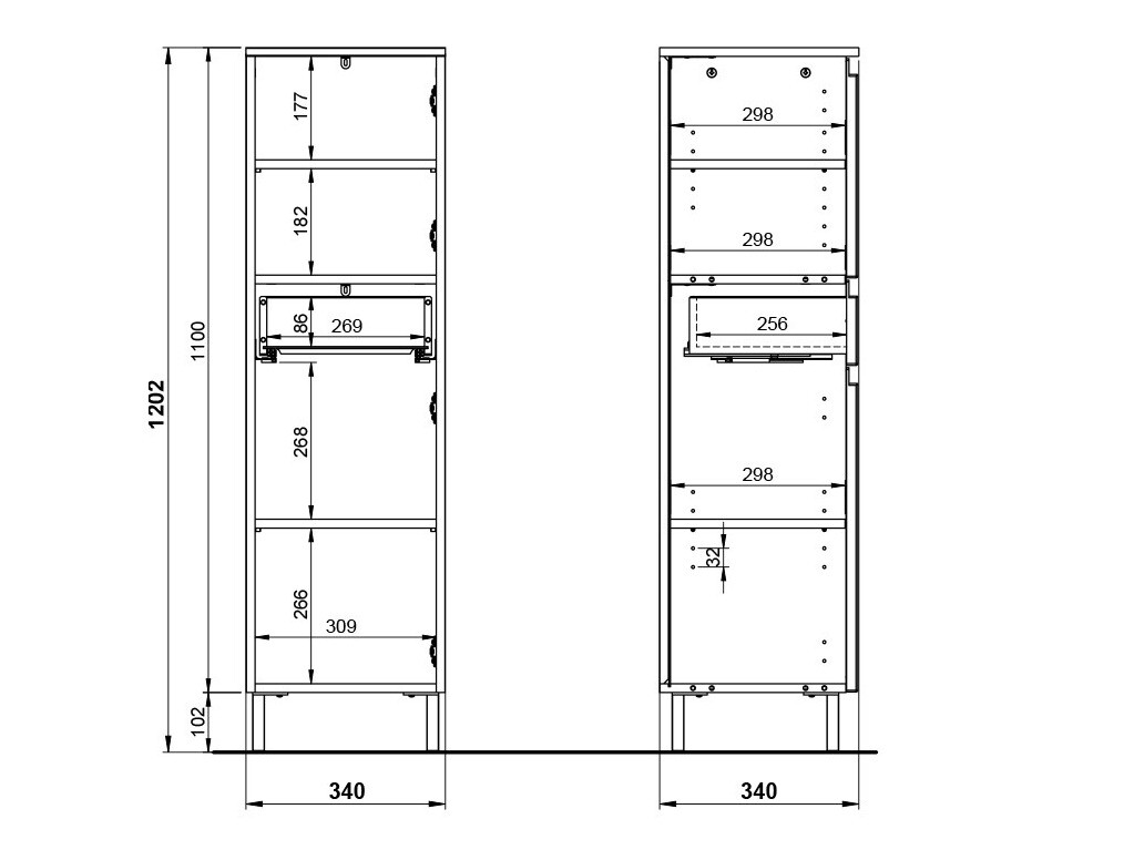 Conjunto de mueble de baño Talmira 115