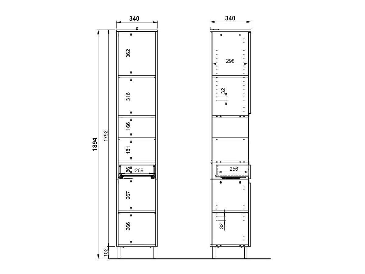 Conjunto de mueble de baño Talmira 115