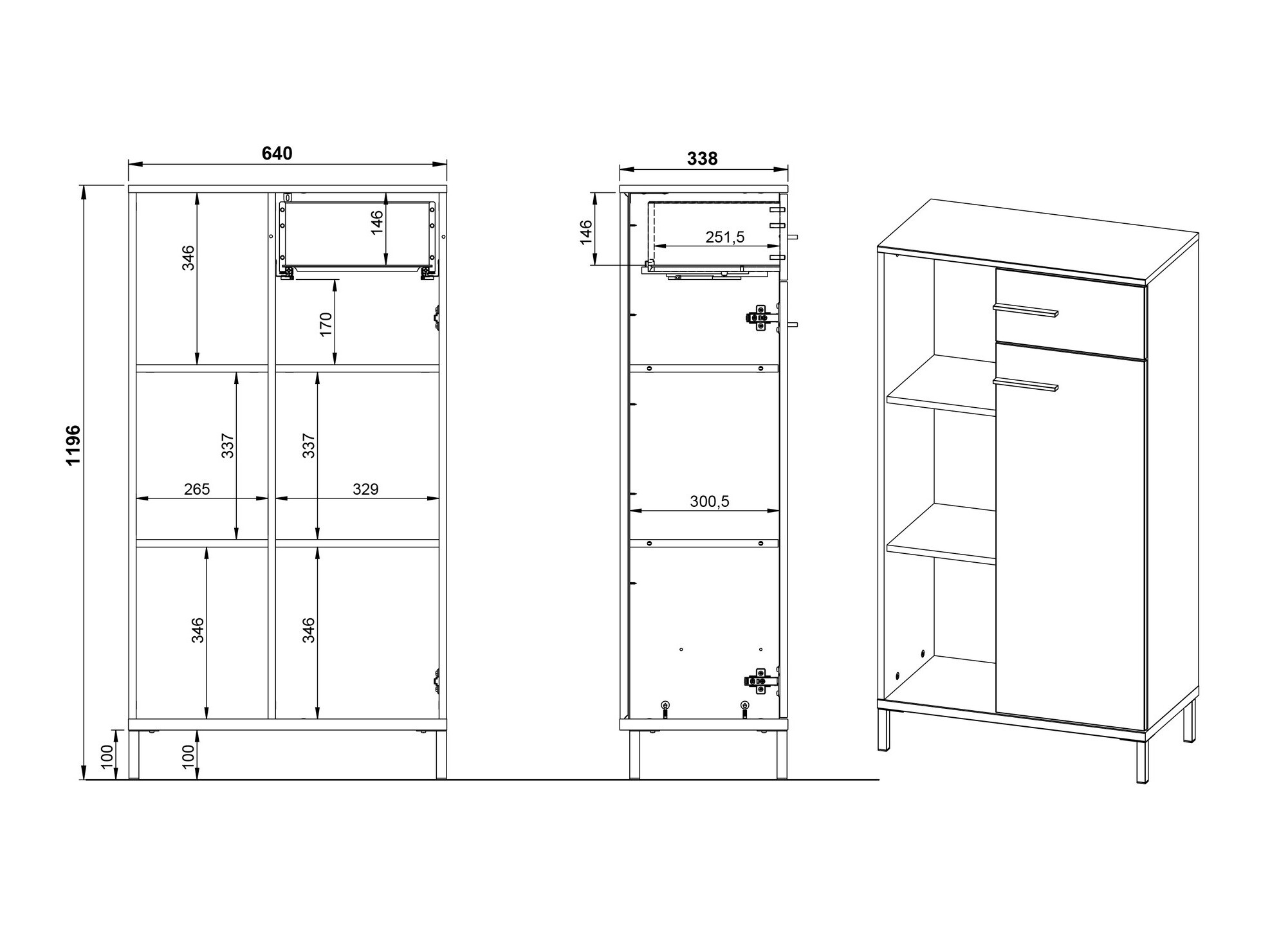 Conjunto para oficina en casa Solaro 104 (Grafito)