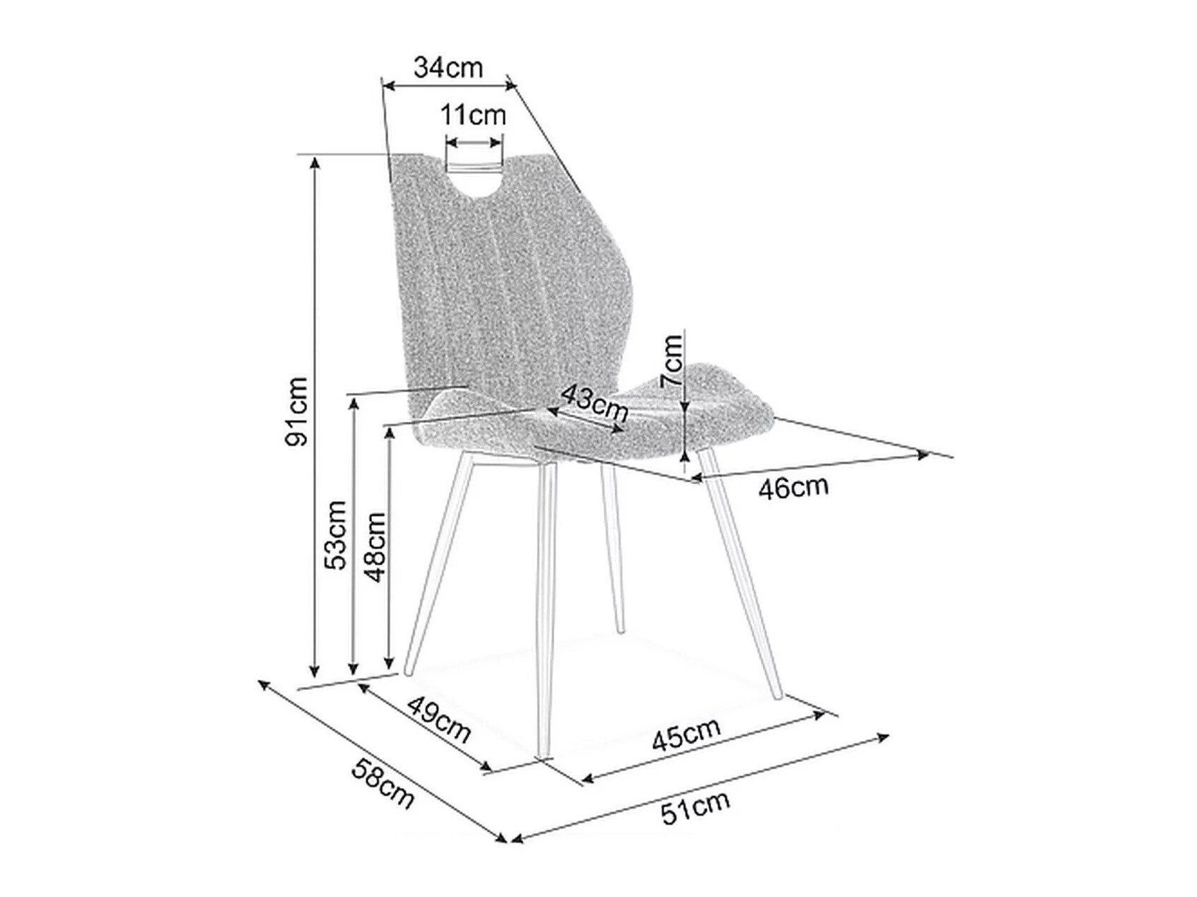 Silla Detroit 716 (Beige)