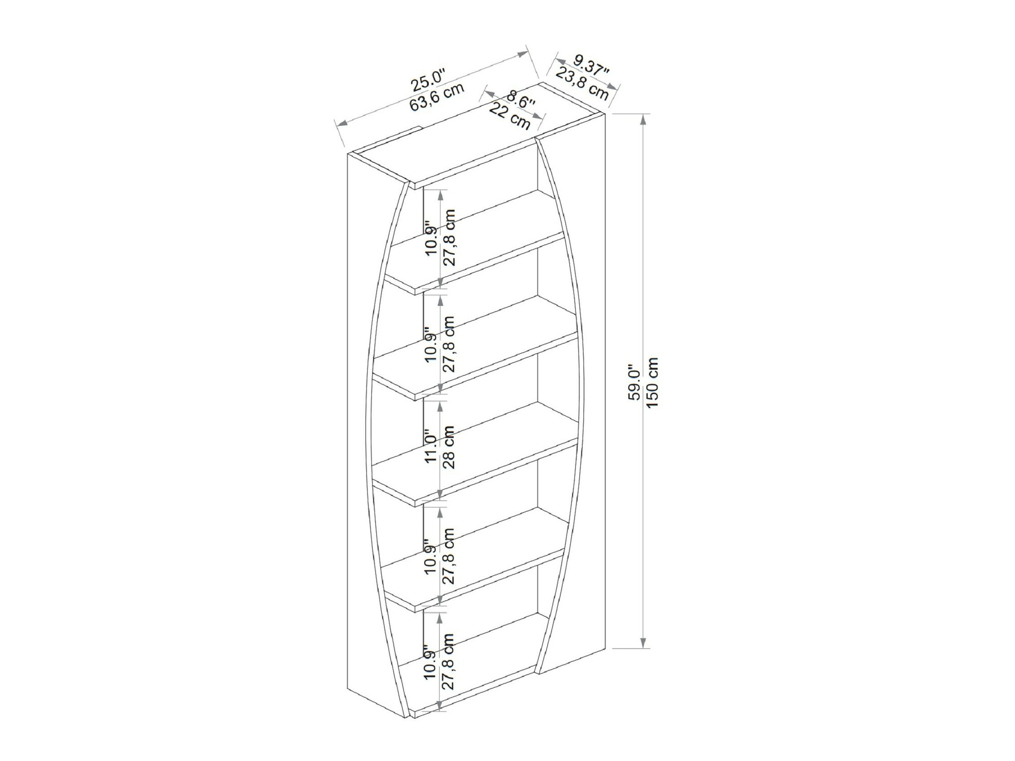 Estantería Kailua 2464