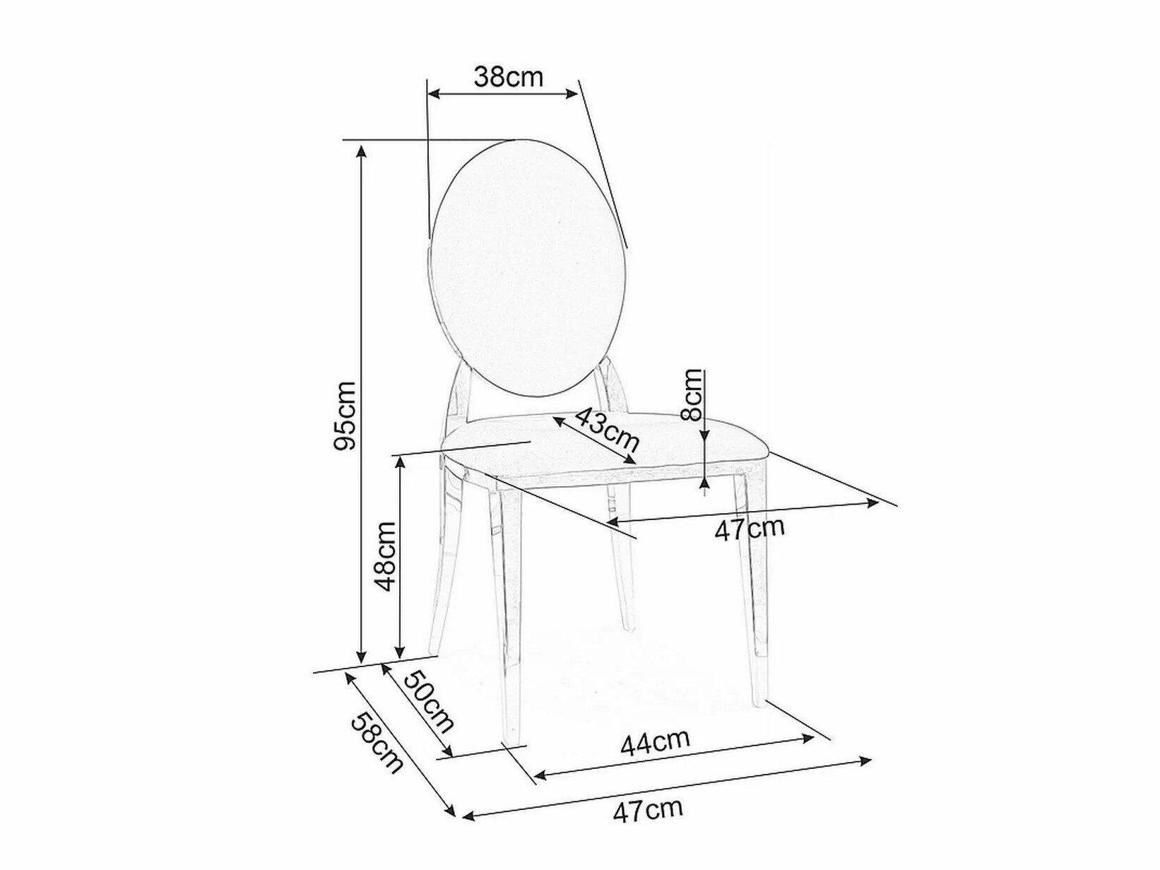 Silla Detroit 720 (Negro)