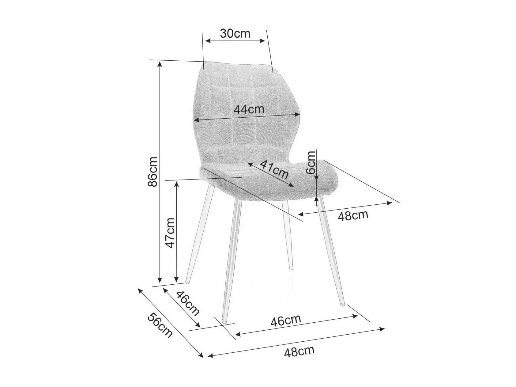 Silla Detroit 723 (Negro)