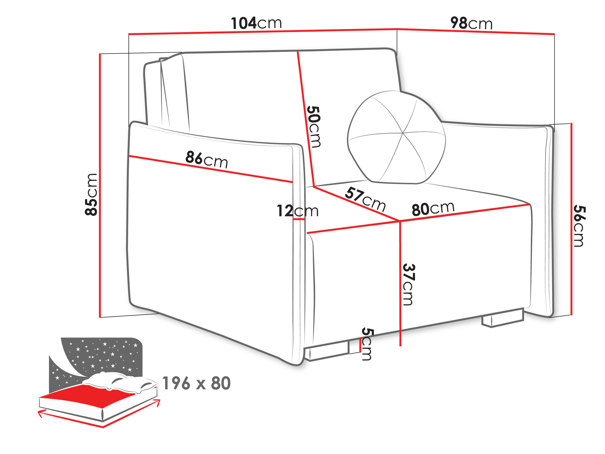 Sillón Columbus 222 (Soul 20)