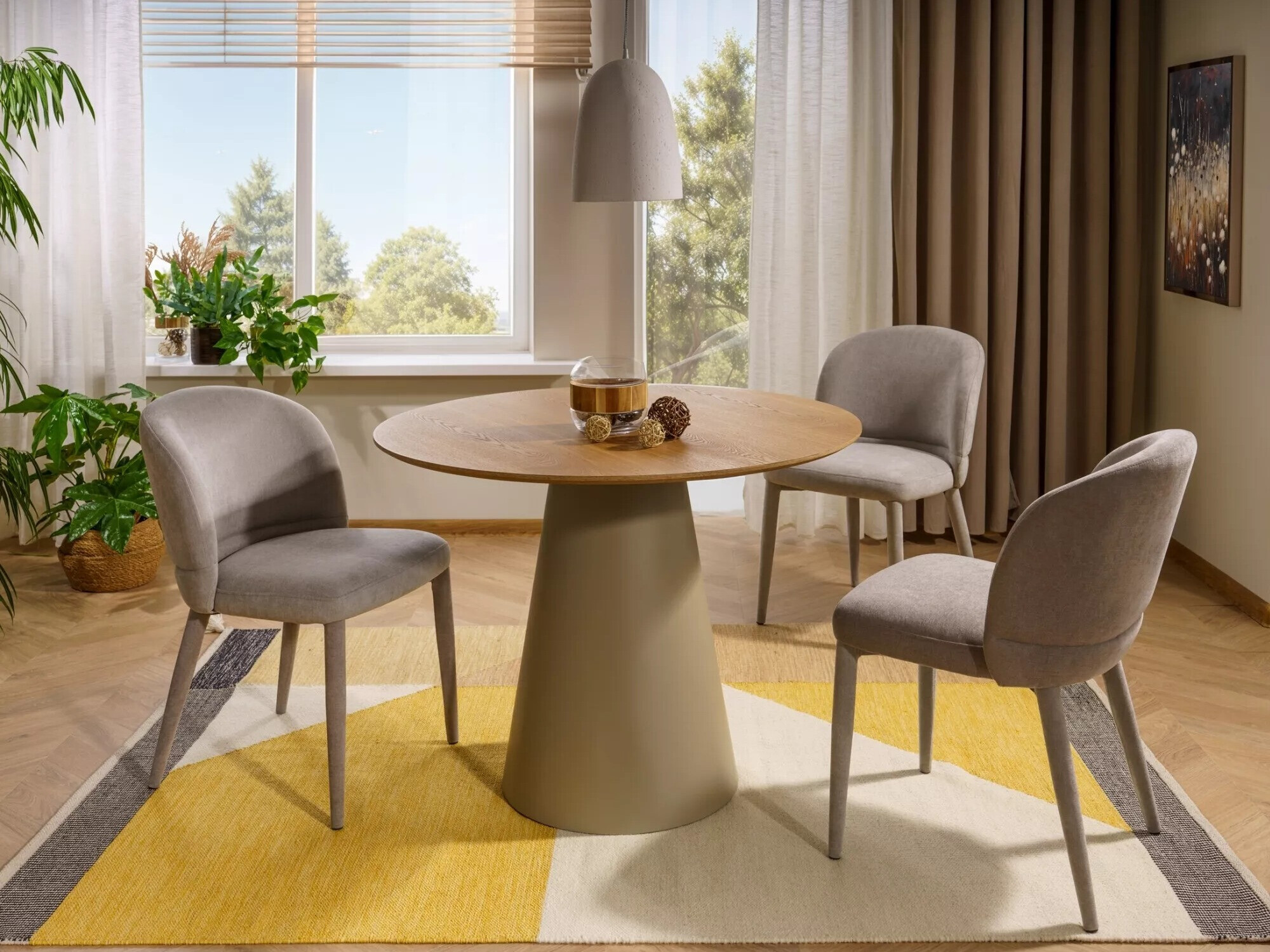 Mesa Detroit 733 (Roble + Cachemira)