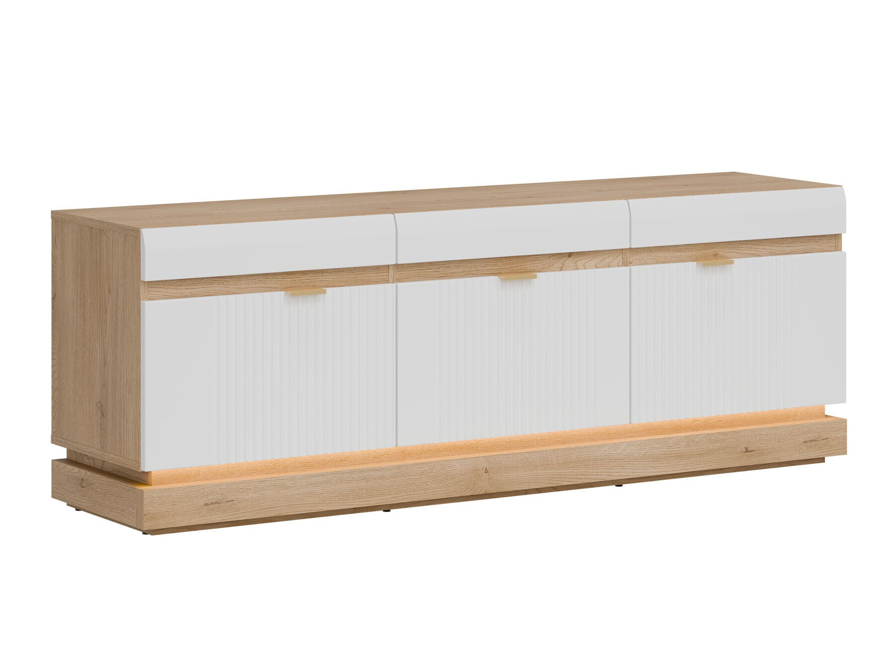 Mueble TV Teselbu 100 (Blanco + Color roble Torro)