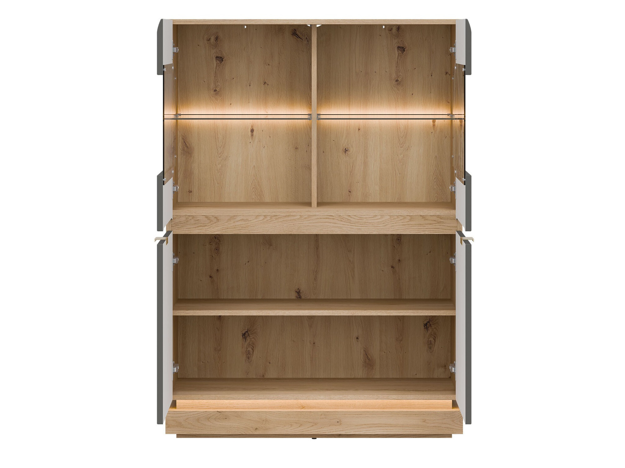 Aparador Teselbu 105 (Gris + Roble)