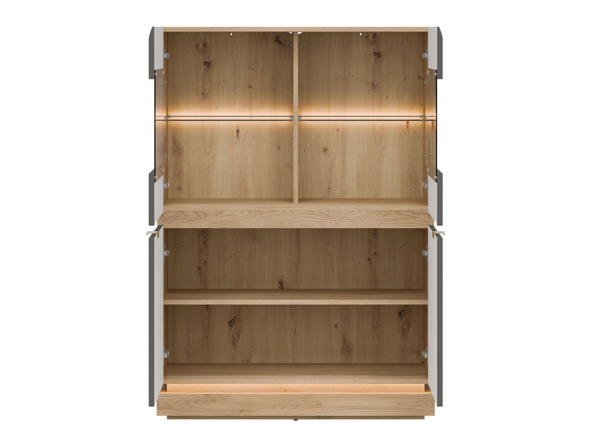 Aparador Teselbu 105 (Gris + Roble)