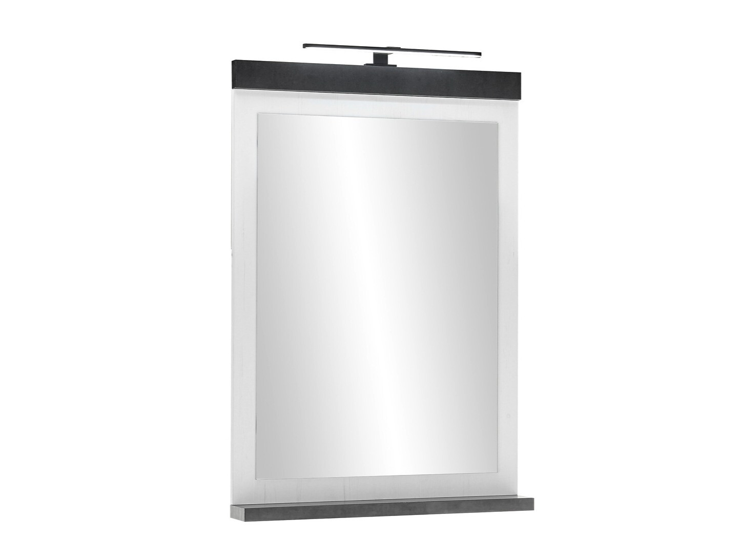 Conjunto de mueble de baño Cirtale 136 (Pino blanqueado + Antracita)