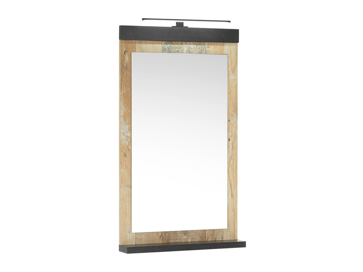 Conjunto de mueble de baño Cirtale 137 (Arbol envejecido + Antracita)