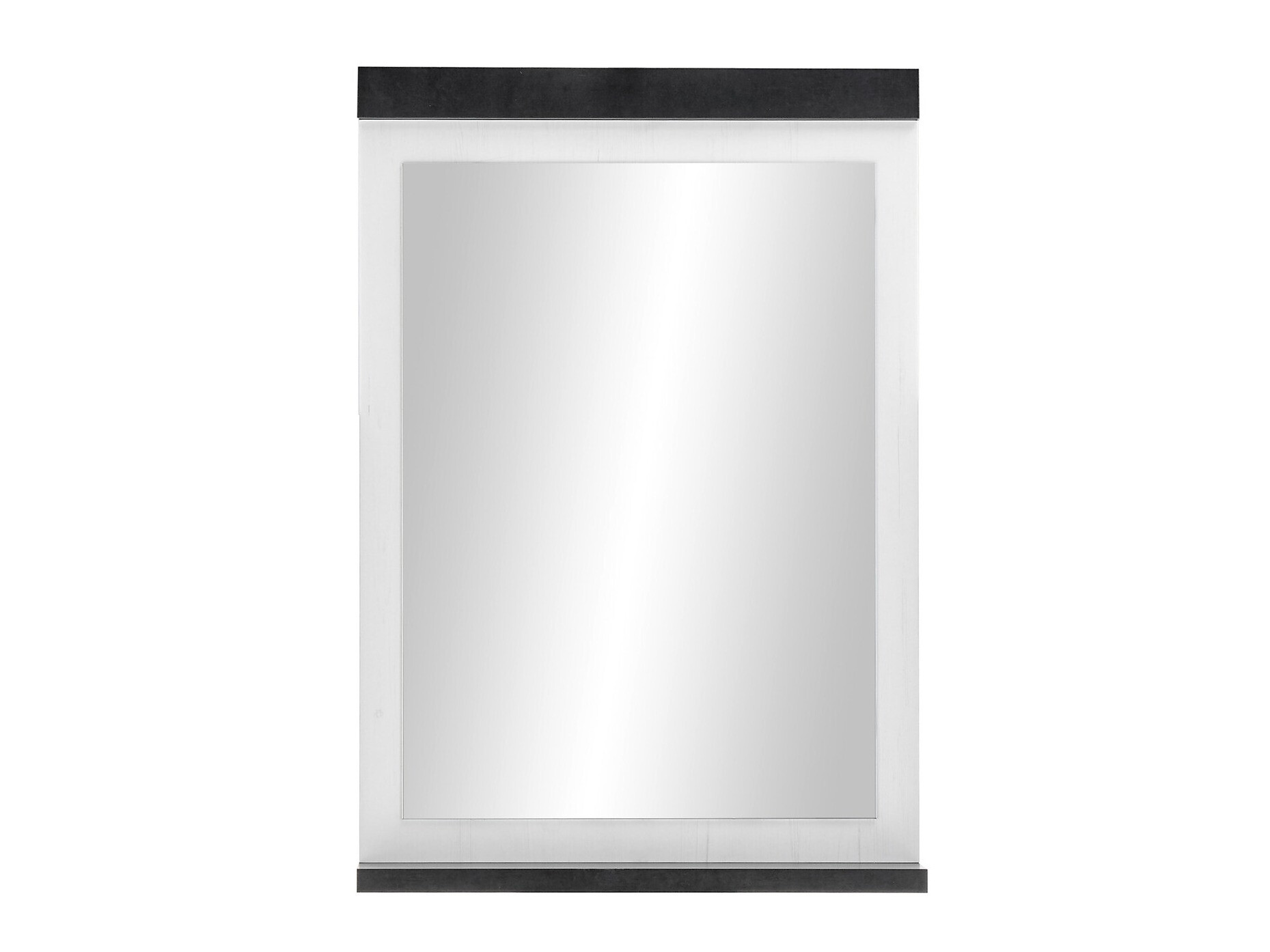 Espejo para baño Cirtale 135 (Pino blanqueado + Antracita)