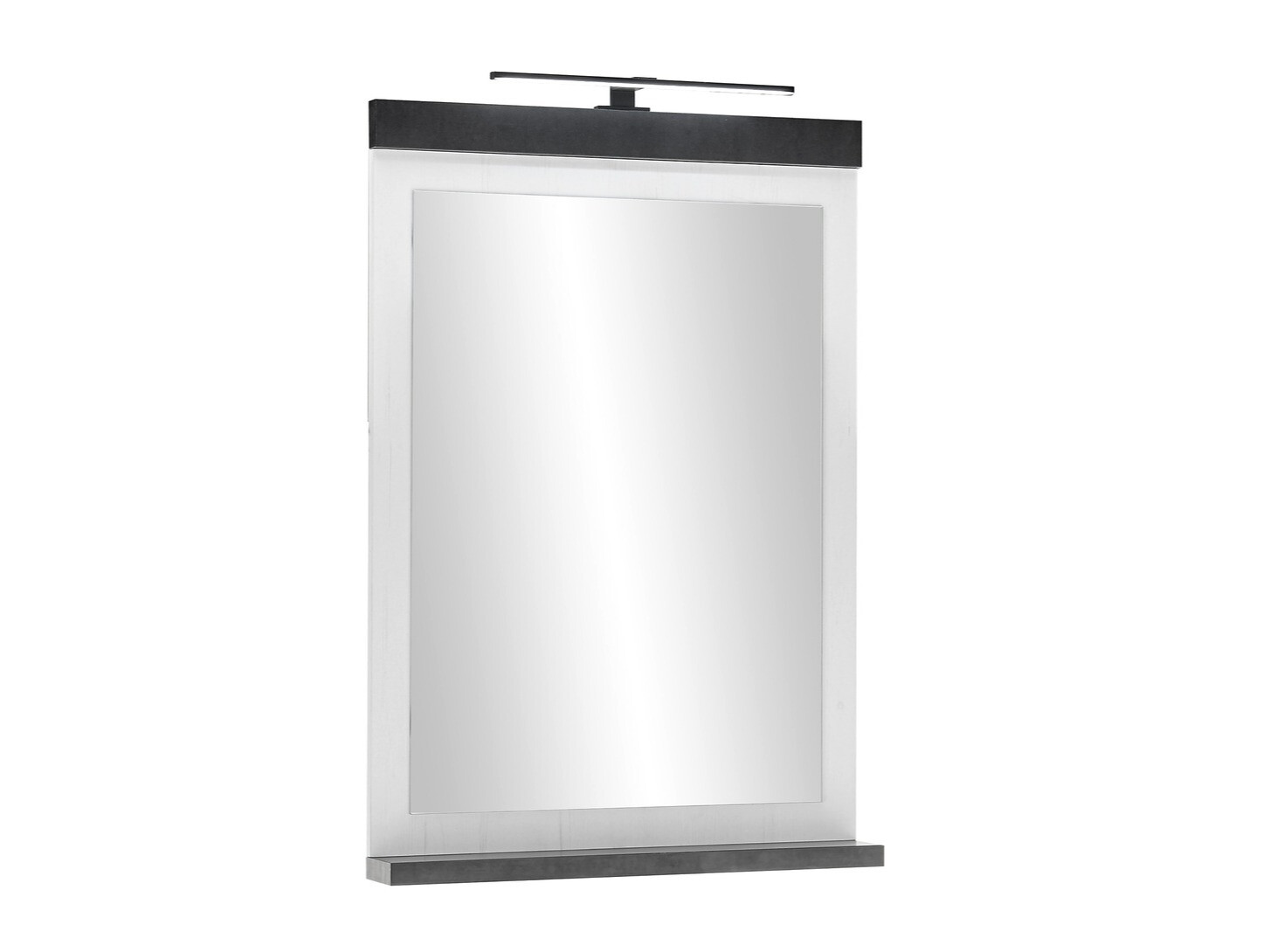 Conjunto de mueble de baño Cirtale 139 (Pino blanqueado + Antracita)