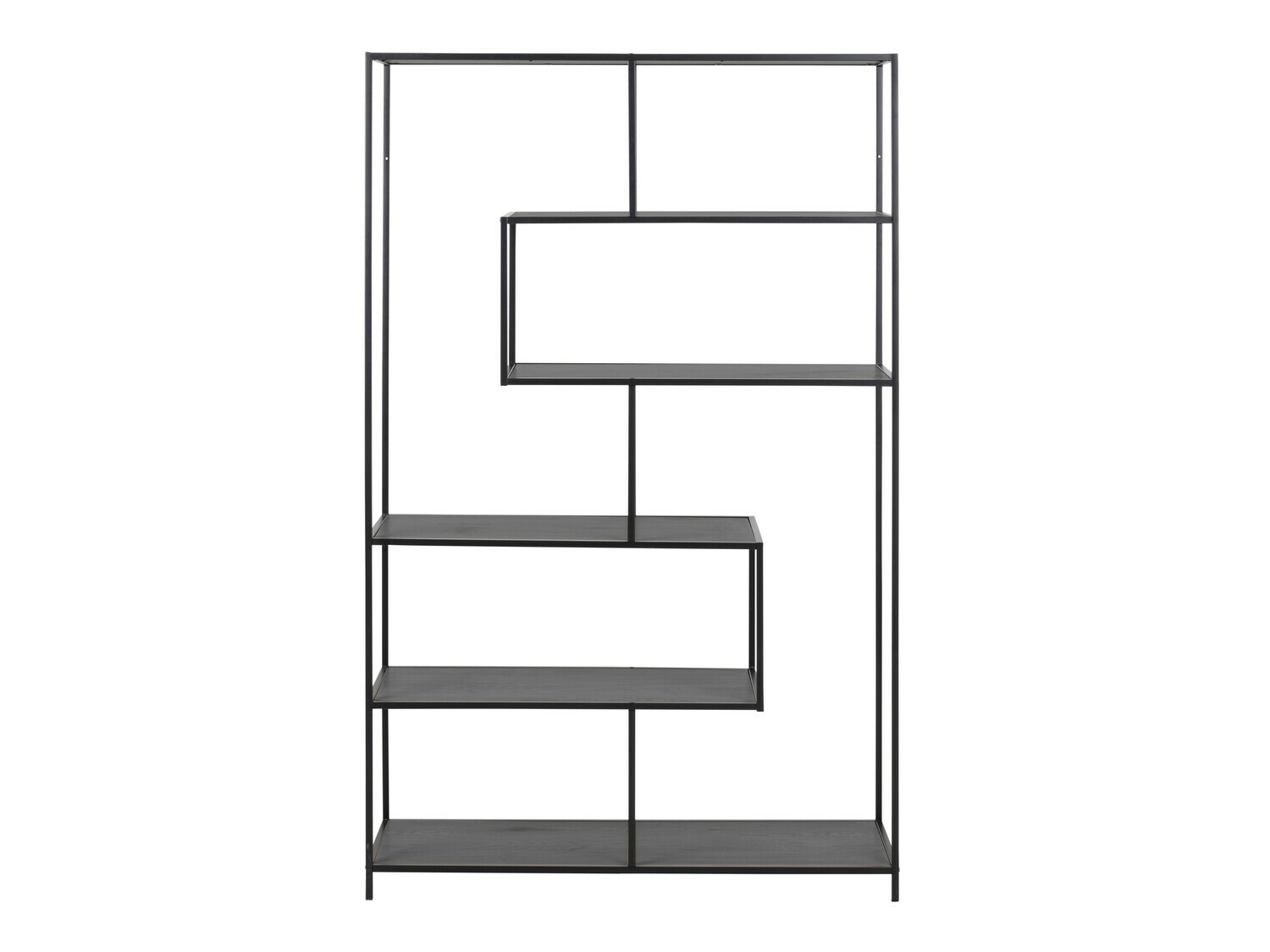 Estantería Norsica Sevferi 134 (Fresno oscuro + Negro)