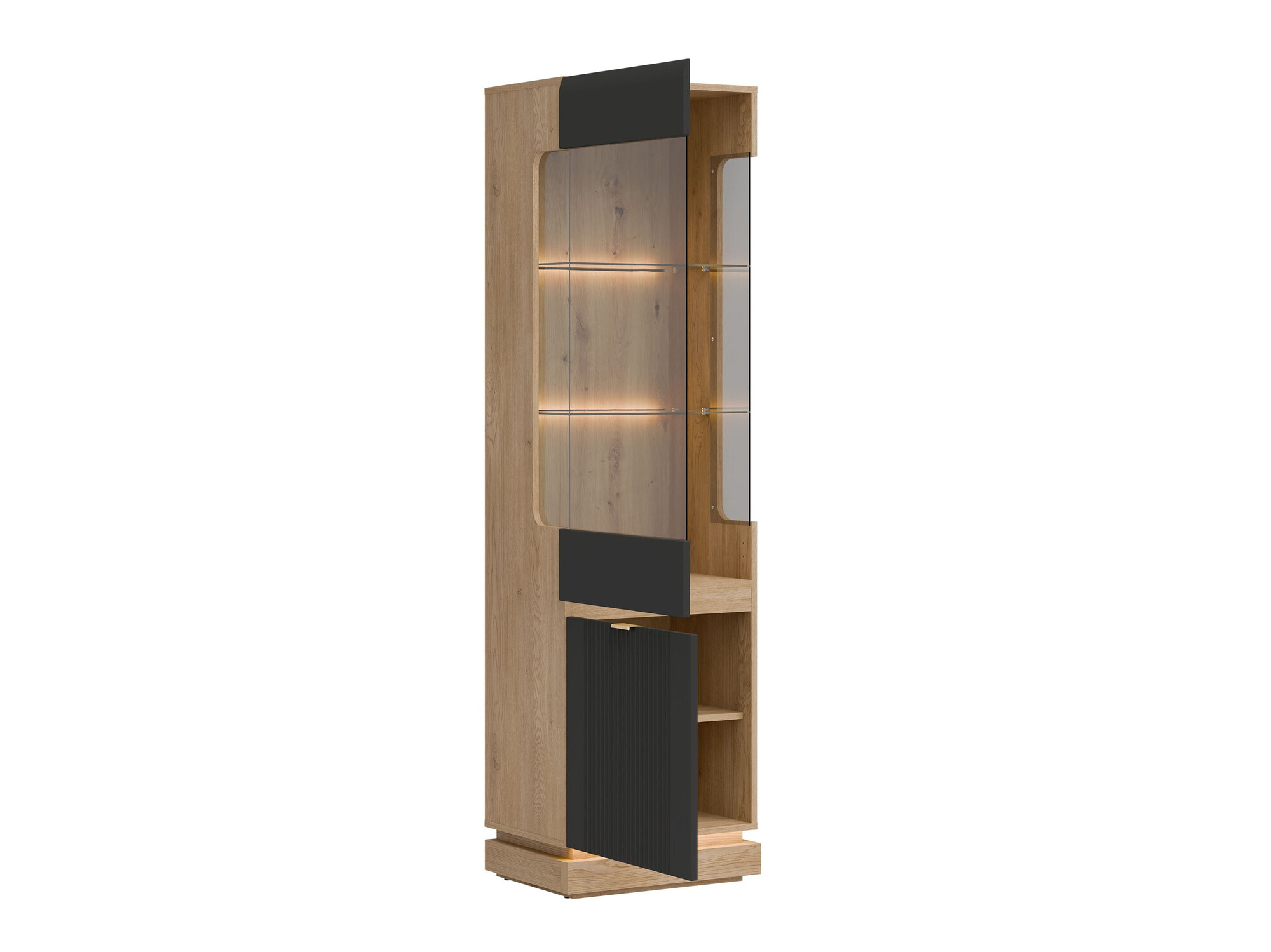 Estantería Teselbu 109 (Antracita + Roble)