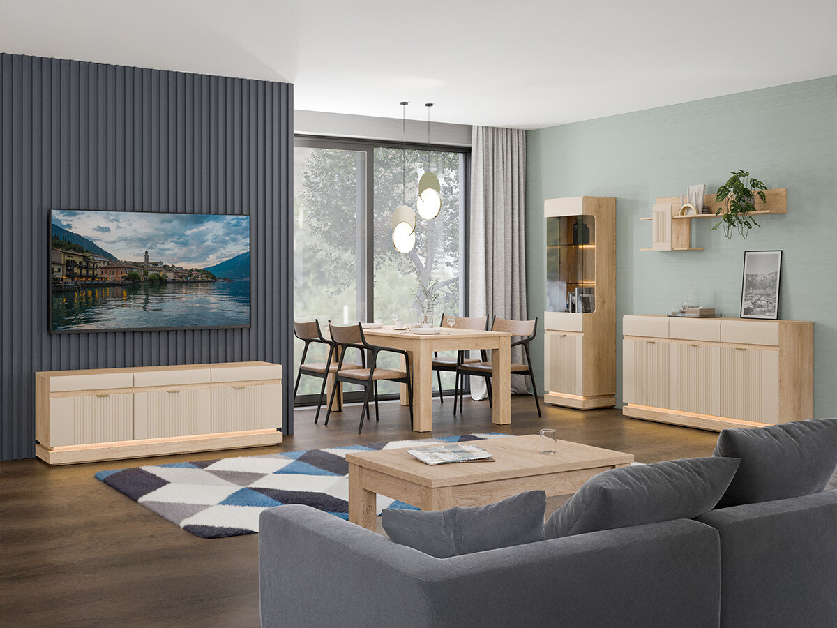 Estantería Teselbu 109 (Cachemira + Roble)