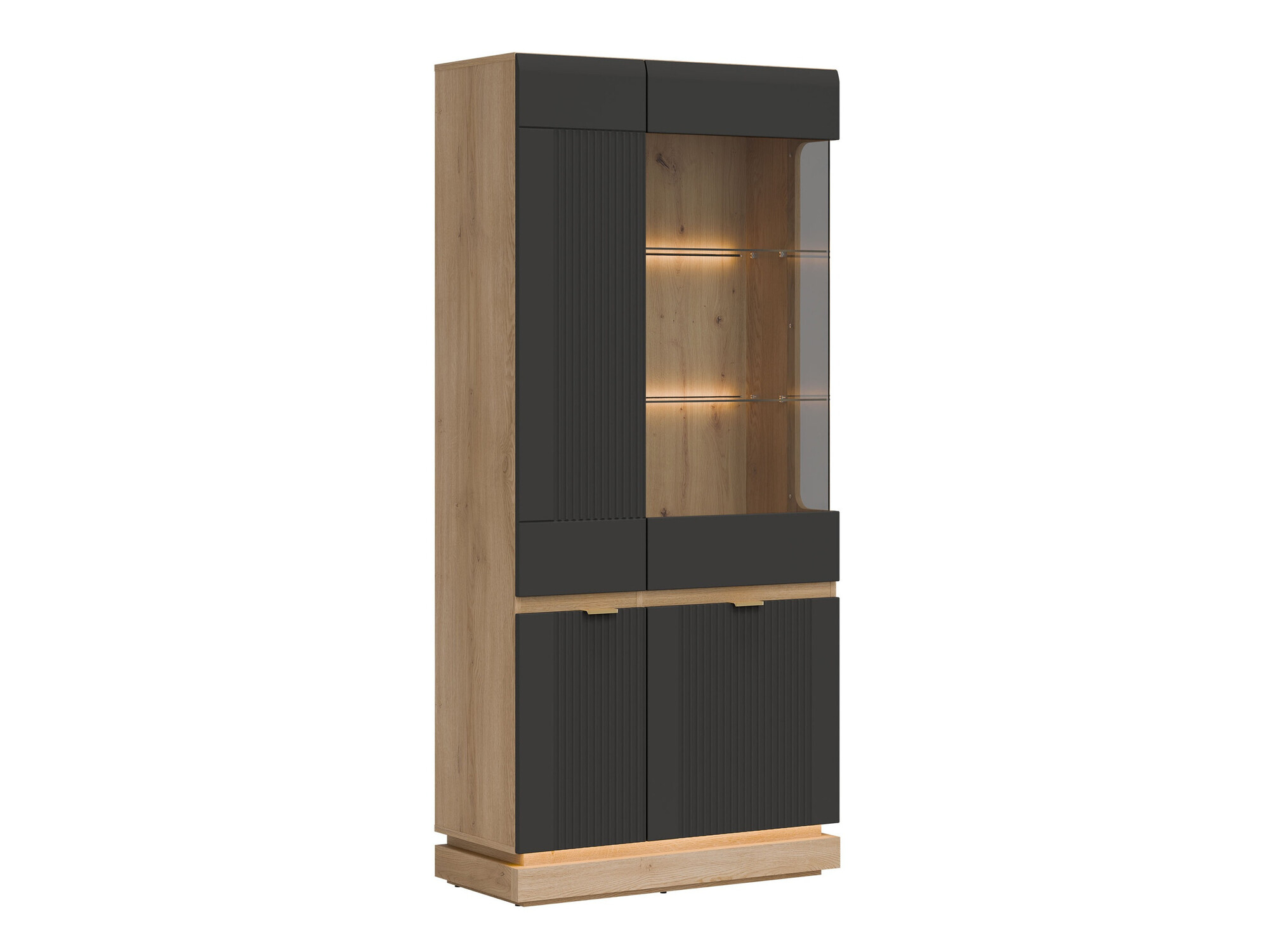 Estantería Teselbu 111 (Antracita + Roble)