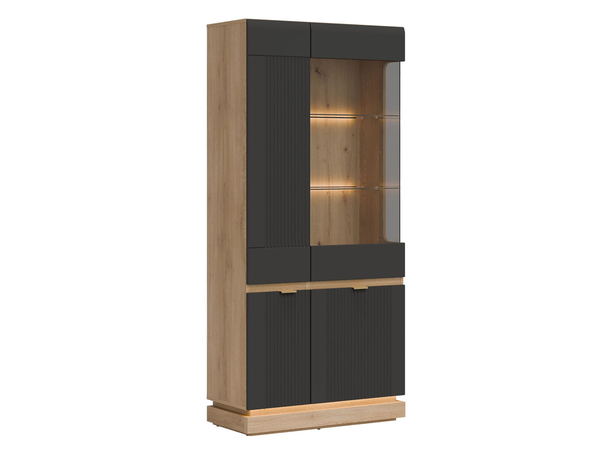 Estantería Teselbu 111 (Antracita + Roble)