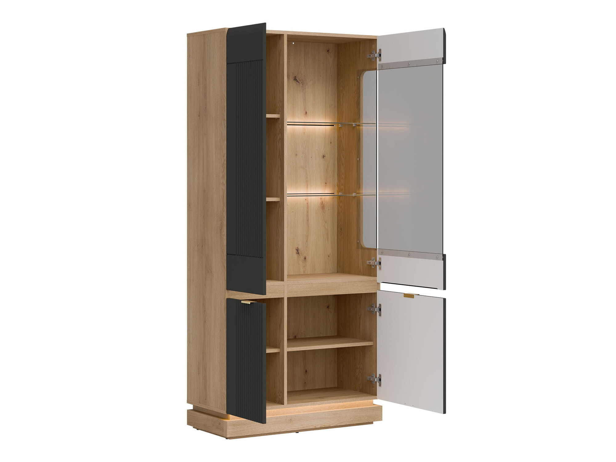 Estantería Teselbu 111 (Antracita + Roble)