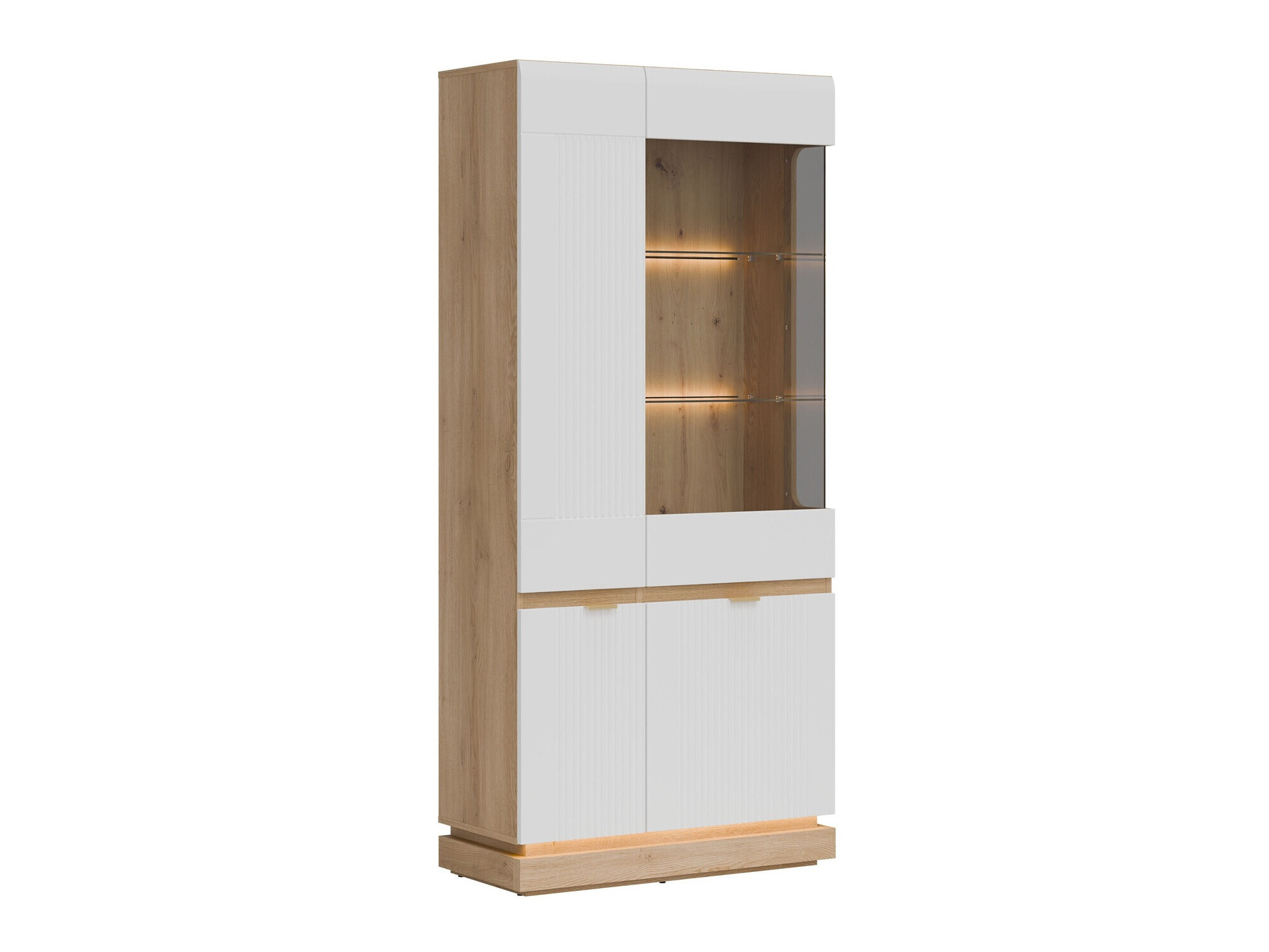 Estantería Teselbu 111 (Blanco + Roble)