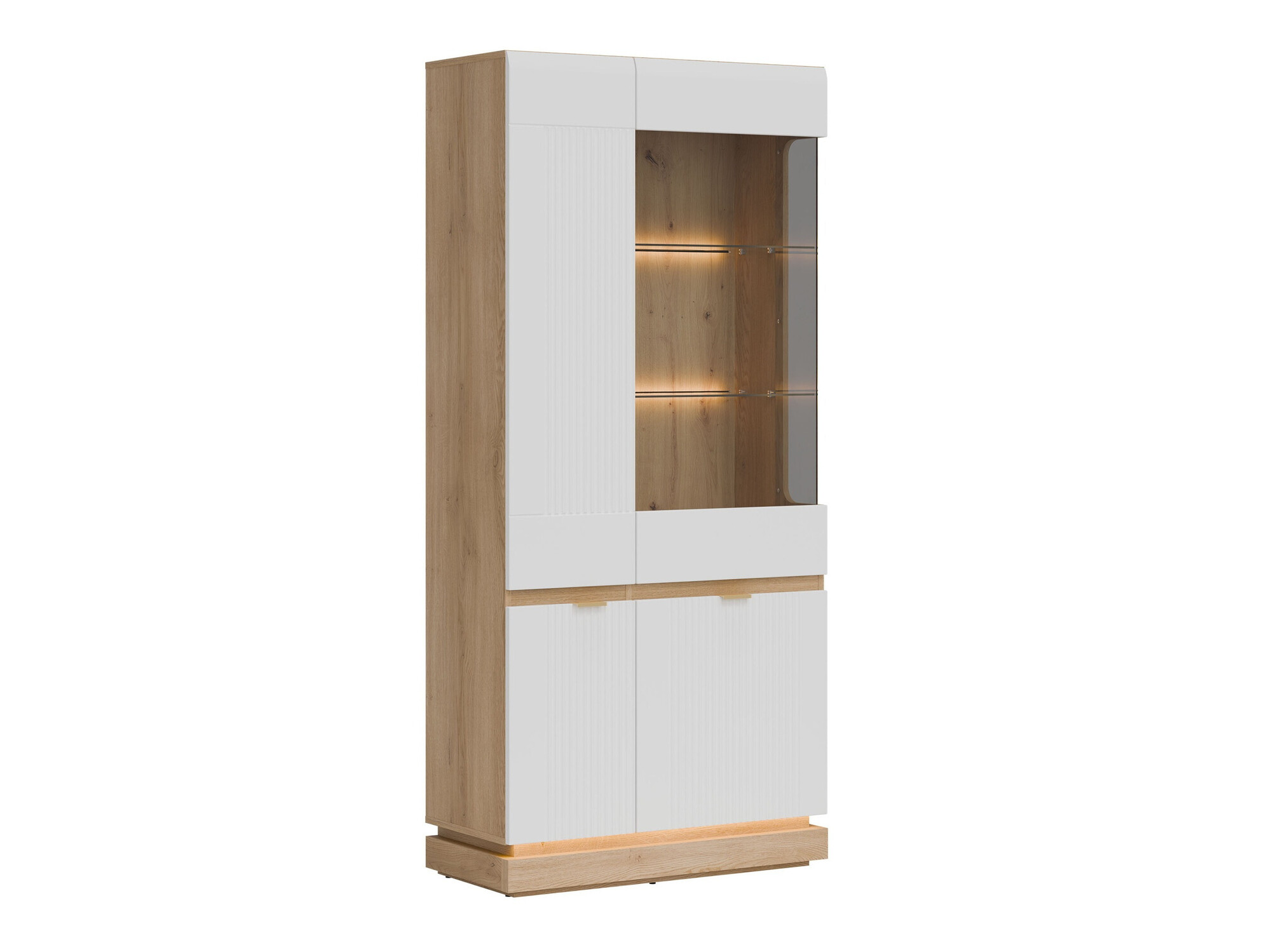 Estantería Teselbu 111 (Blanco + Roble)