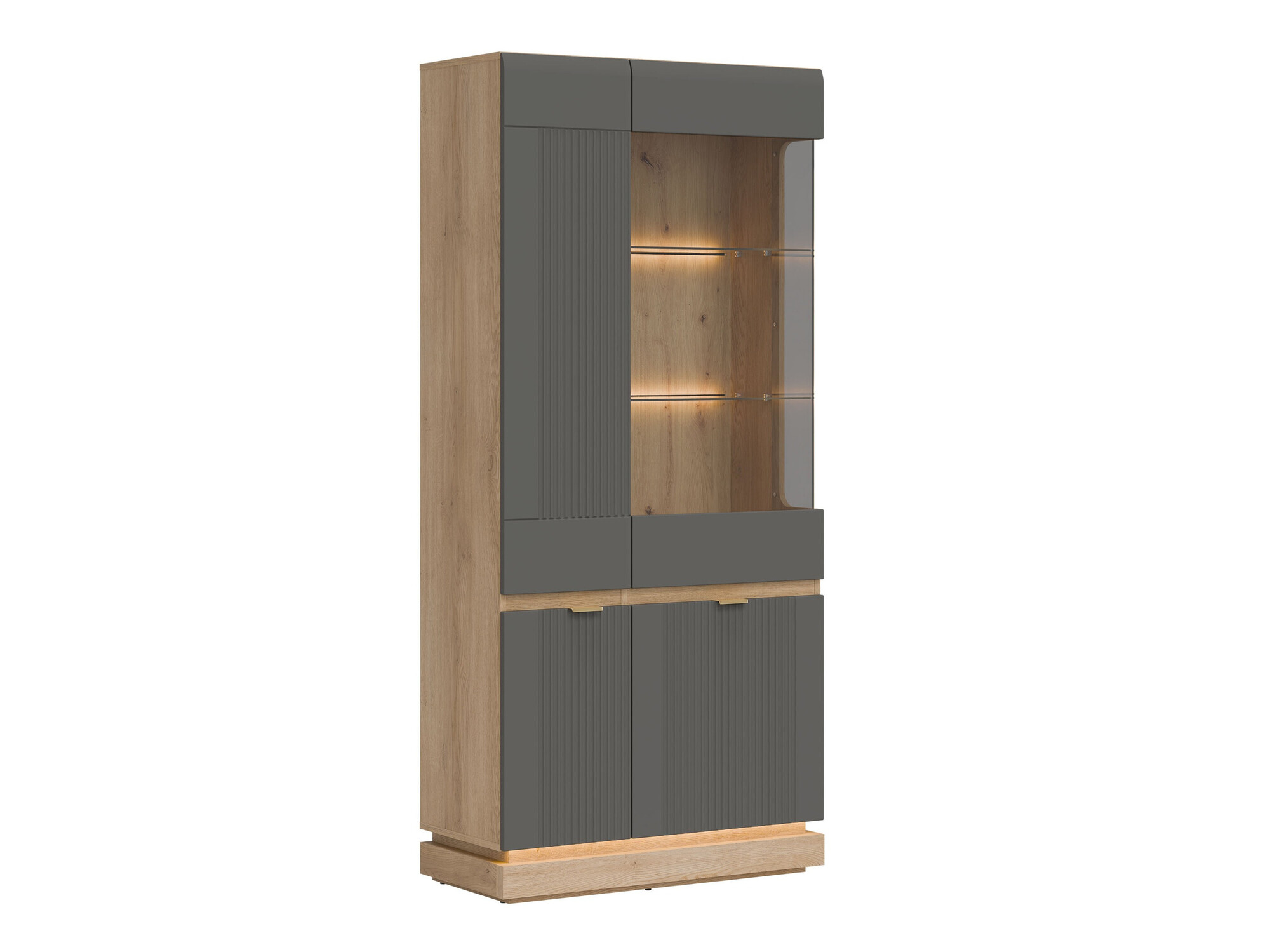 Estantería Teselbu 111 (Gris + Roble)