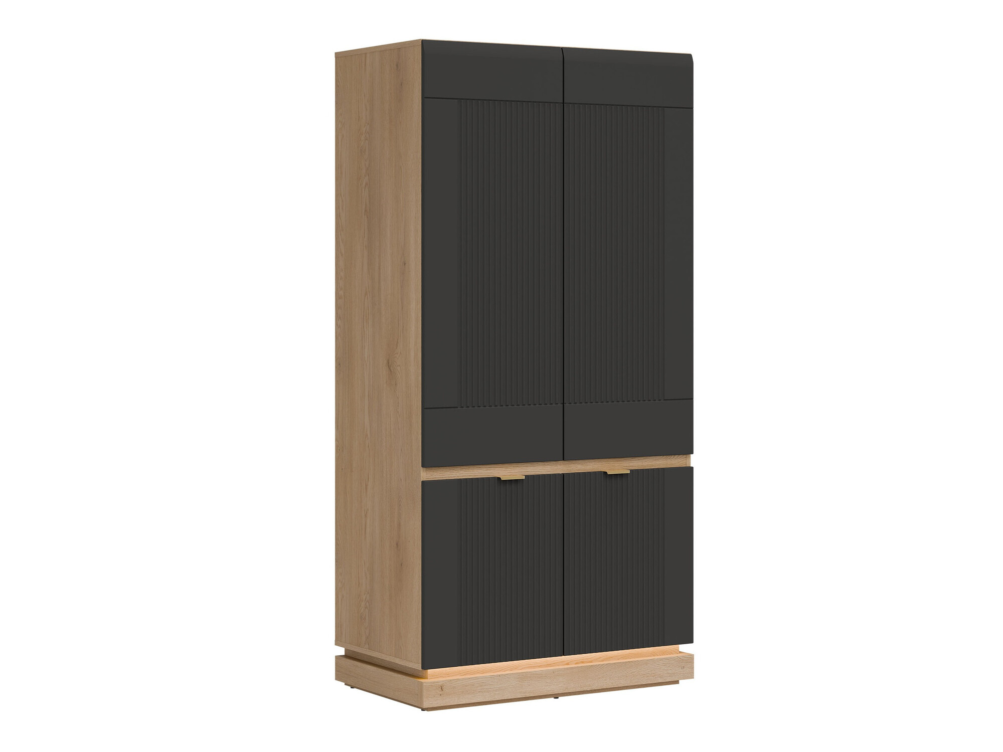 Armario Teselbu 113 (Antracita + Roble)