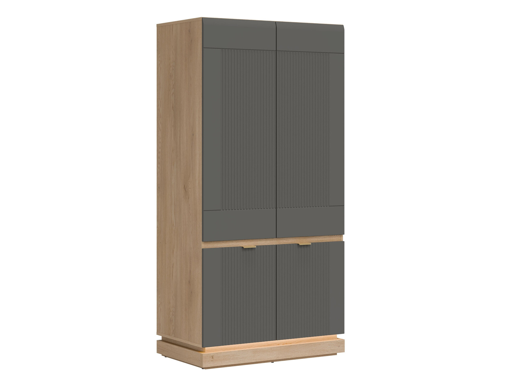 Armario Teselbu 113 (Gris + Roble)